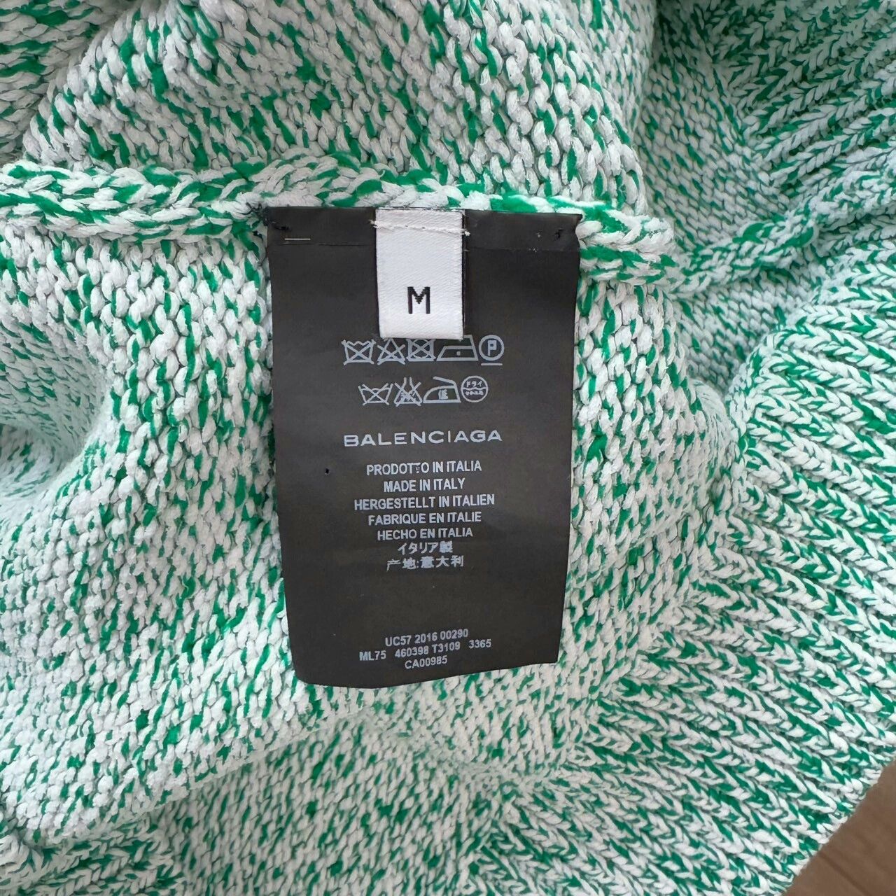 Balenciaga Balenciaga Green Snowflake Pattern Sweater Size M / US 6-8 / IT 42-44 - 5 Thumbnail