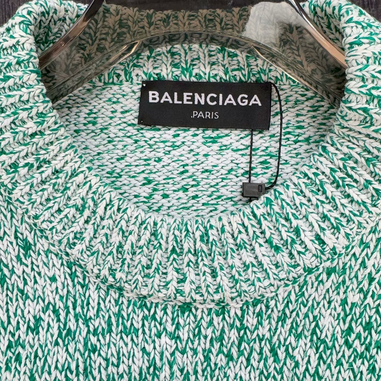 Balenciaga Balenciaga Green Snowflake Pattern Sweater Size M / US 6-8 / IT 42-44 - 3 Thumbnail