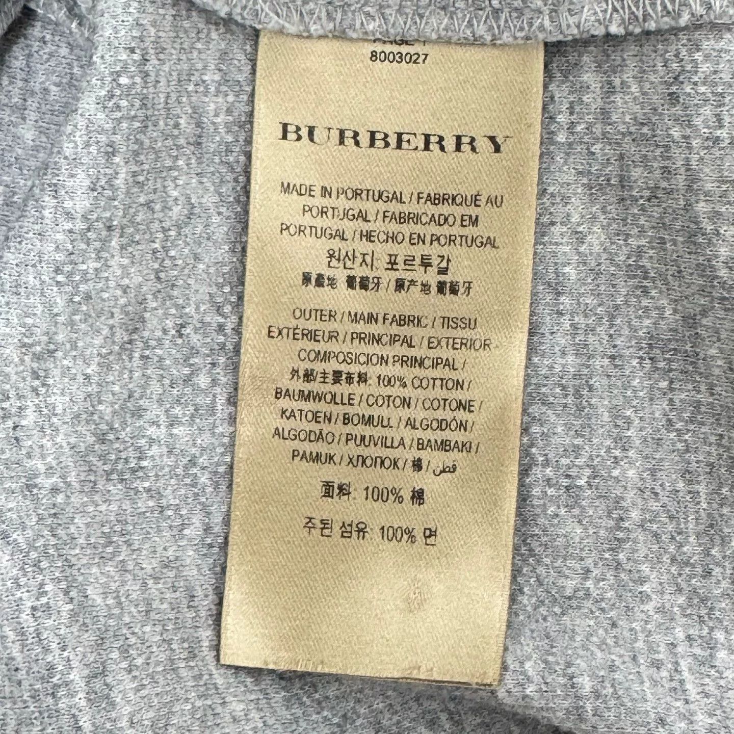 Burberry Burberry Embroidered Logo Short Sleeve Polo Size US L / EU 52-54 / 3 - 4 Thumbnail