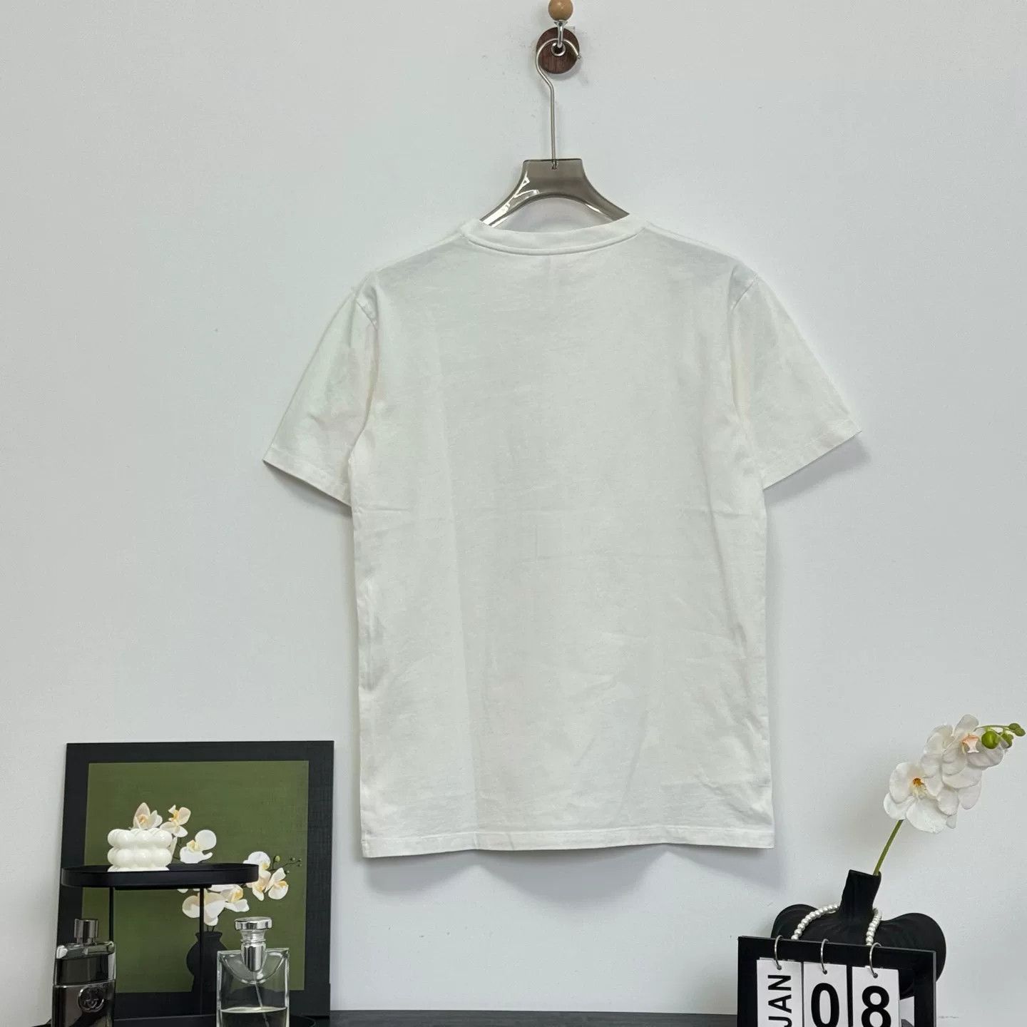 Loewe Loewe White Embroidered Logo Short Sleeve Tee Size XS / US 0-2 / IT 36-38 - 2 Thumbnail