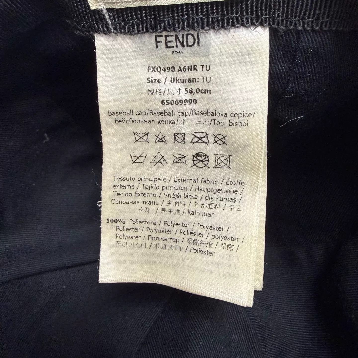 Fendi Fendi Classic Monogram Print Baseball Cap Size ONE SIZE - 5 Thumbnail