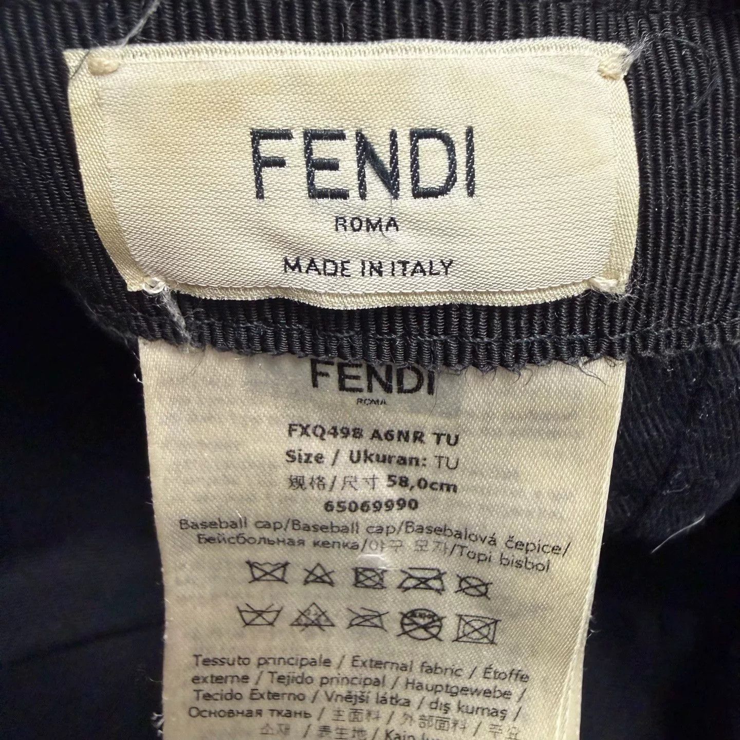 Fendi Fendi Classic Monogram Print Baseball Cap Size ONE SIZE - 4 Thumbnail