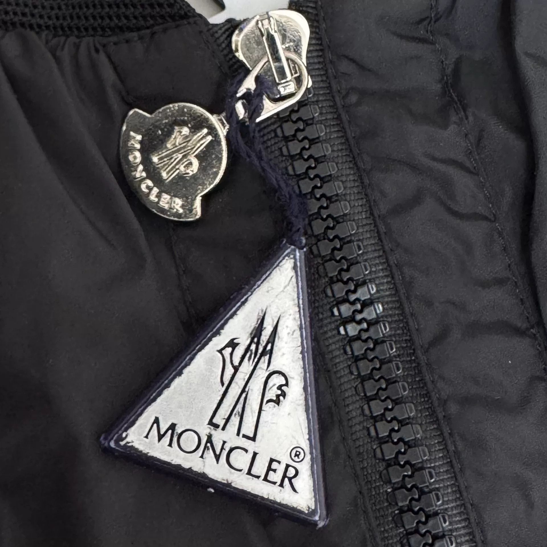 Moncler Moncler Black Logo Zip Jacket Size 2 Size US M / EU 48-50 / 2 - 6 Thumbnail
