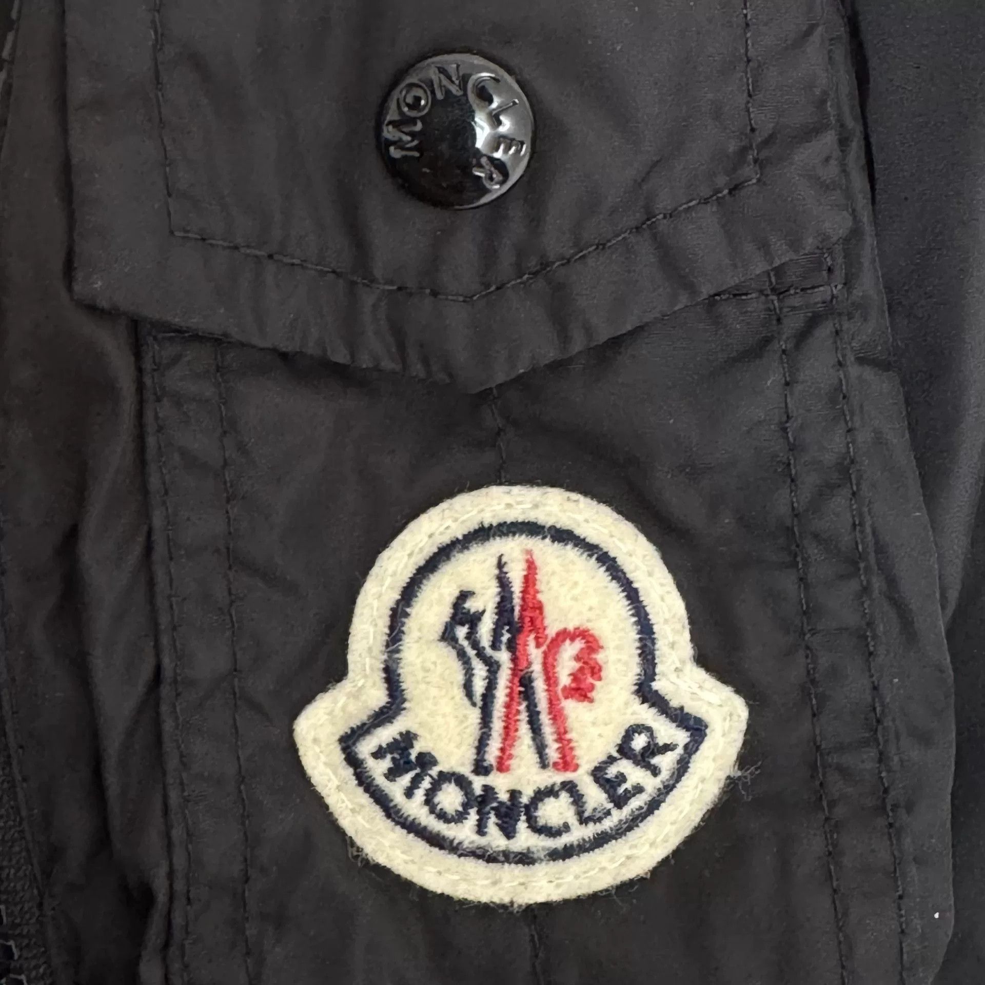 Moncler Moncler Black Logo Zip Jacket Size 2 Size US M / EU 48-50 / 2 - 5 Thumbnail