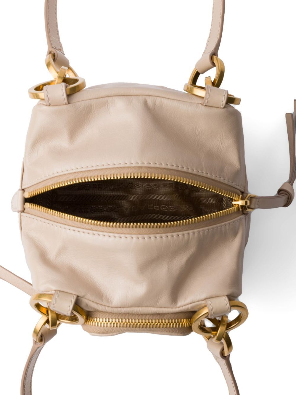 Prada PRADA DANGLE MINI LEATHER BUCKET BAG Size ONE SIZE - 2 Thumbnail