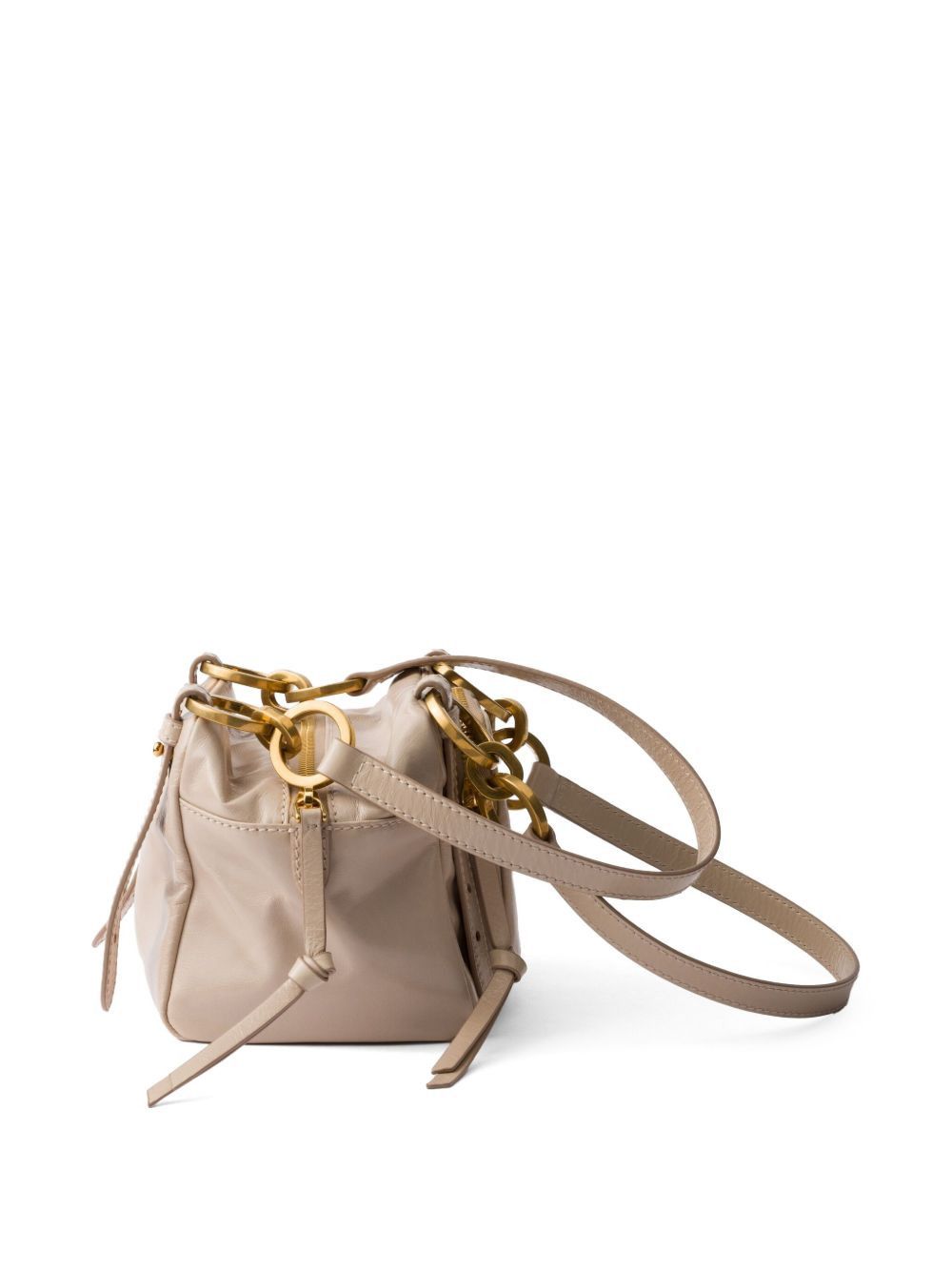 Prada PRADA DANGLE MINI LEATHER BUCKET BAG Size ONE SIZE - 5 Thumbnail