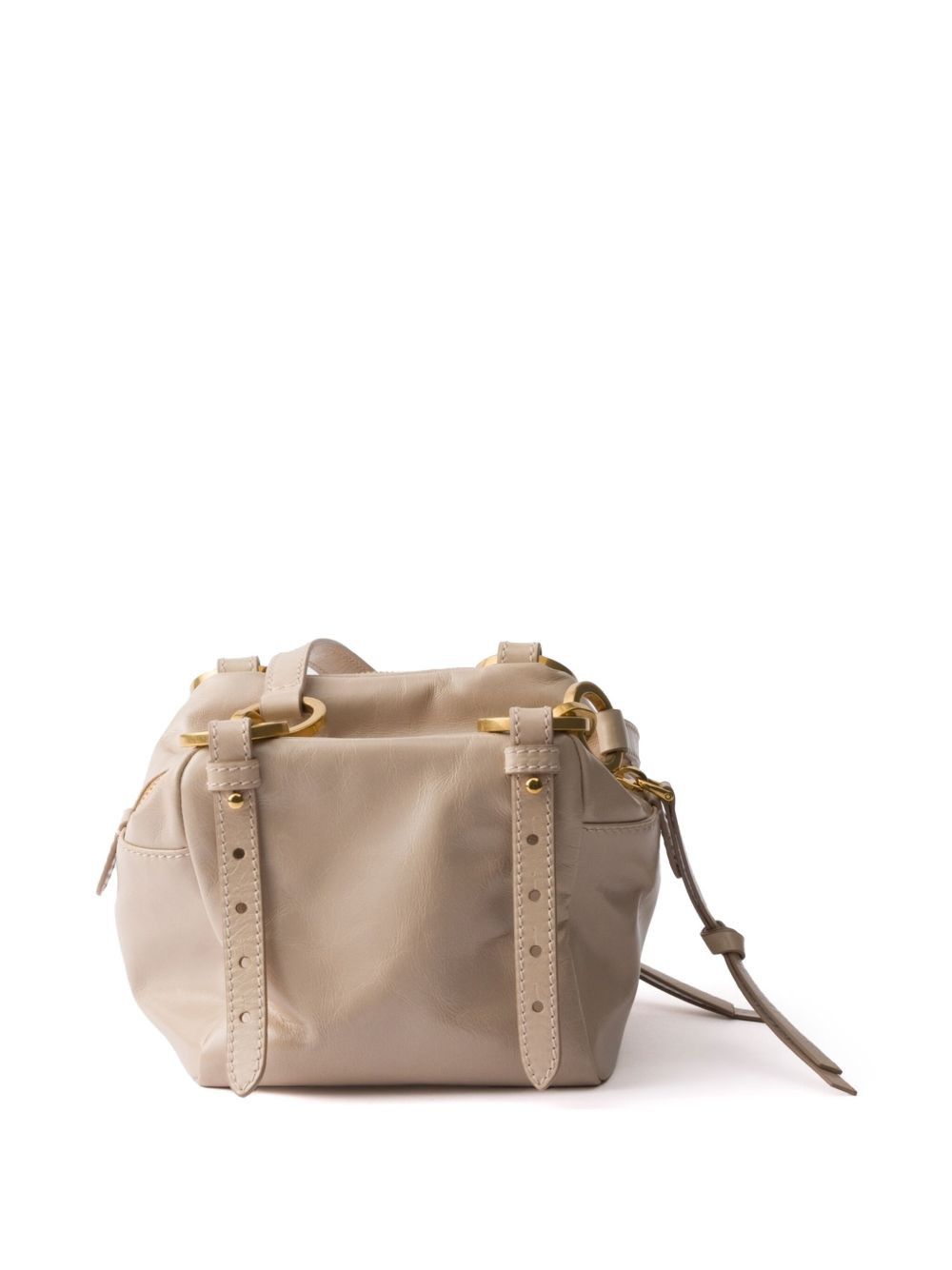 Prada PRADA DANGLE MINI LEATHER BUCKET BAG Size ONE SIZE - 4 Thumbnail