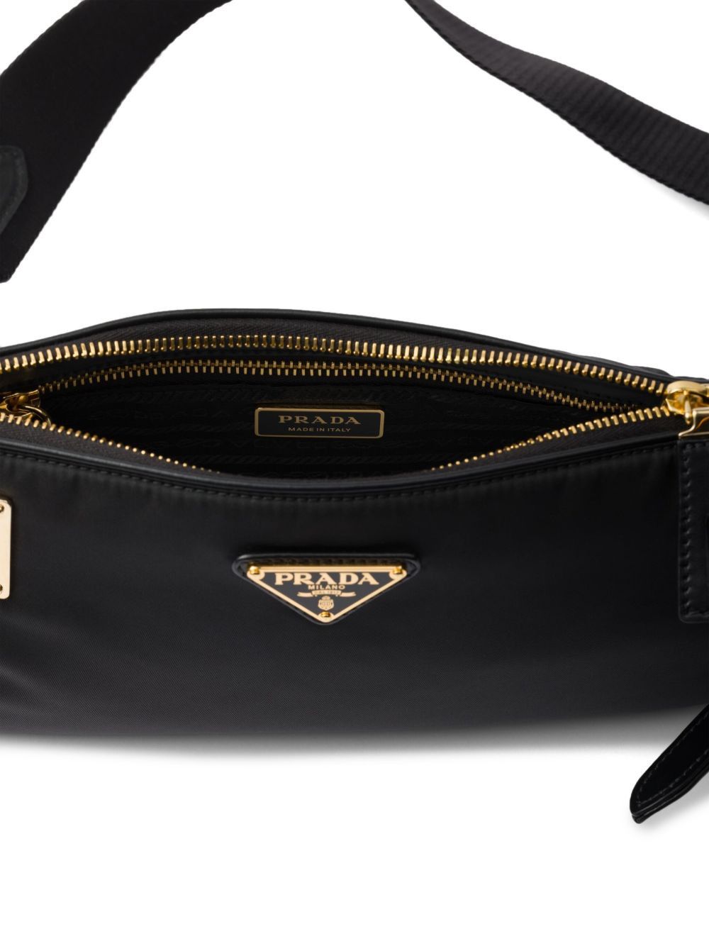 Prada RE-NYLON AND LEATHER SHOULDER BAG Size ONE SIZE - 5 Thumbnail