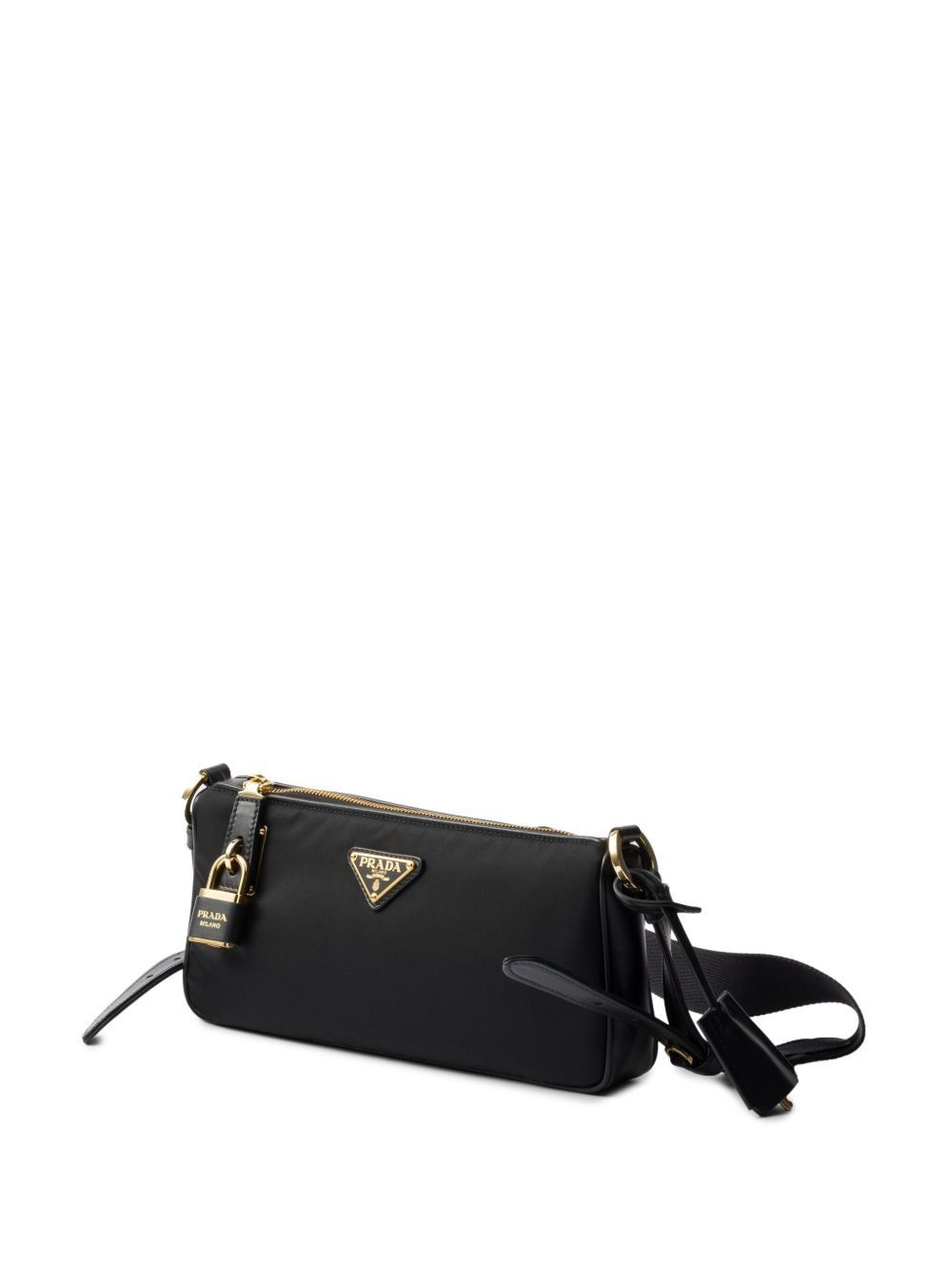 Prada RE-NYLON AND LEATHER SHOULDER BAG Size ONE SIZE - 3 Thumbnail