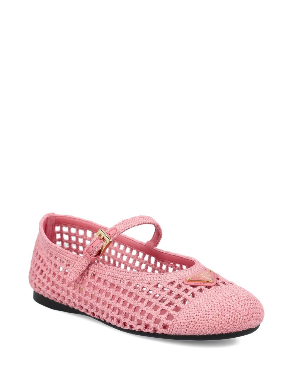 Prada CROCHET BALLET FLATS Size US 7 / IT 37 - 3 Thumbnail