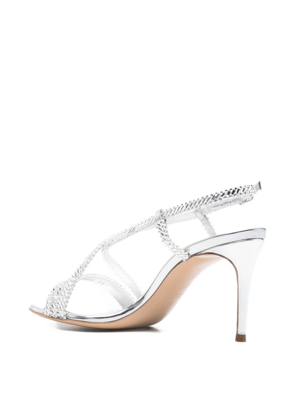 Casadei STARSWAY JULIA HEEL SANDALS Size US 8 / IT 38 - 2 Thumbnail