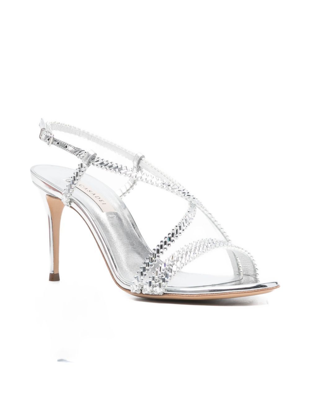 Casadei STARSWAY JULIA HEEL SANDALS Size US 11 / IT 41 - 4 Thumbnail