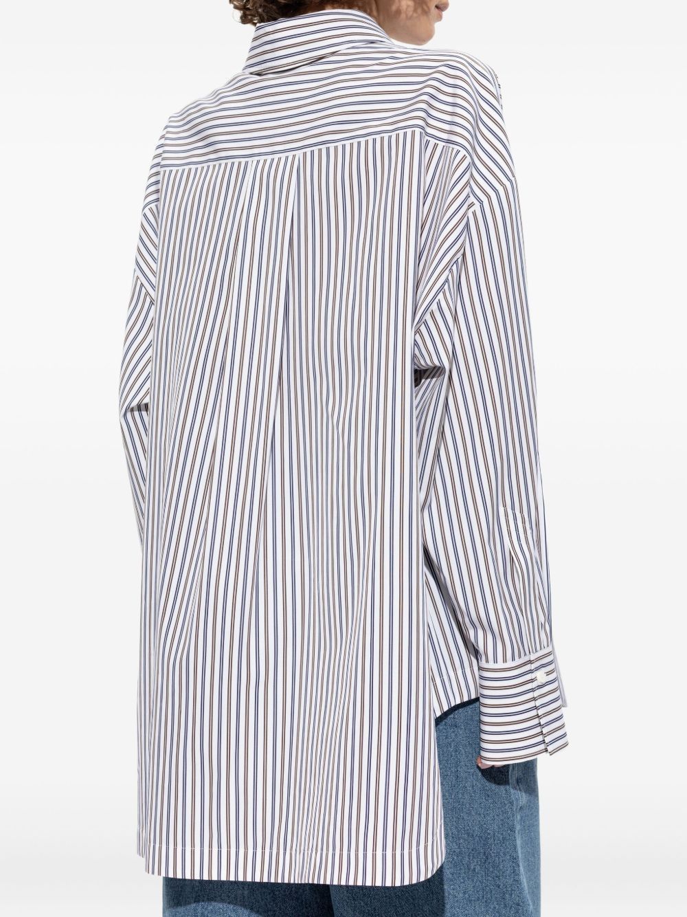 The Attico STRIPED COTTON SHIRT Size S / US 4 / IT 40 - 5 Thumbnail