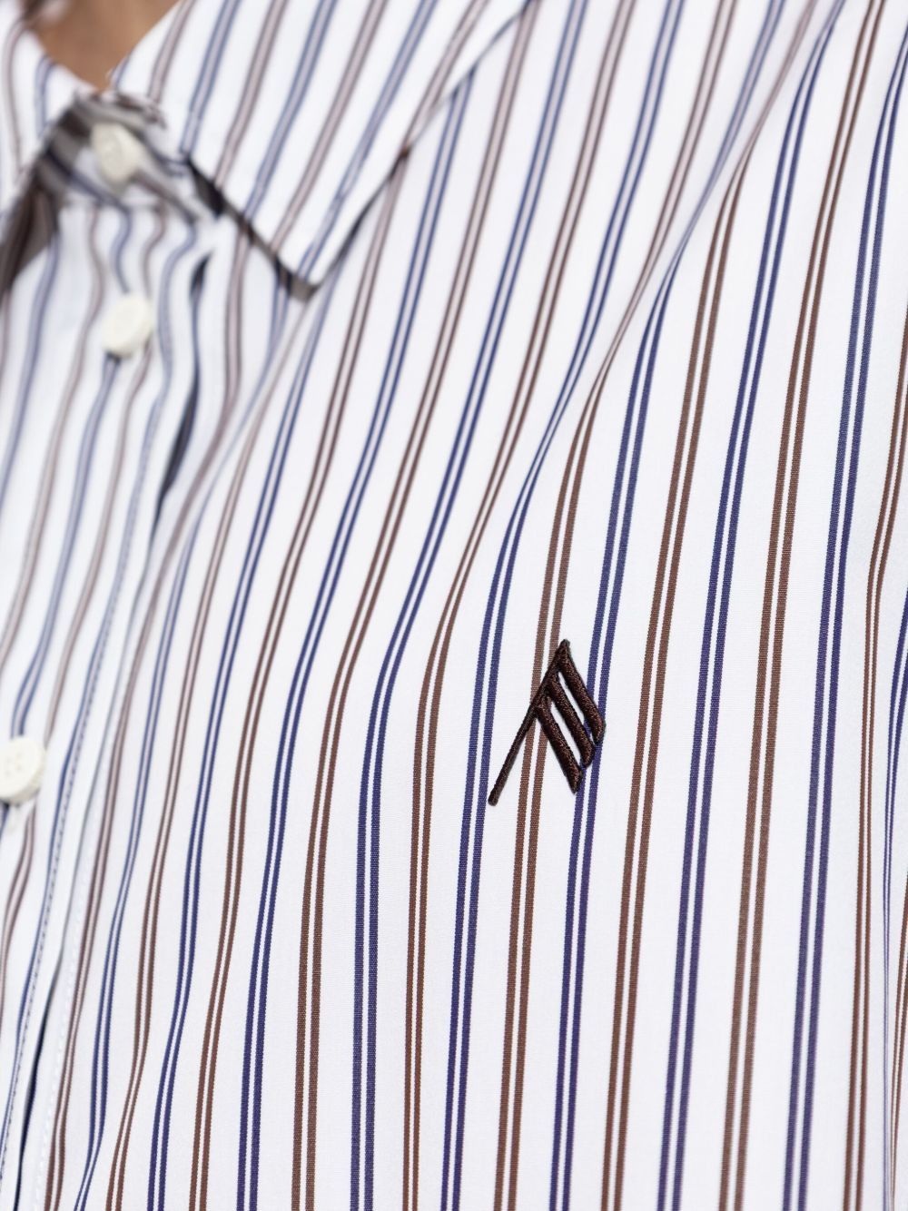 The Attico STRIPED COTTON SHIRT Size S / US 4 / IT 40 - 2 Thumbnail