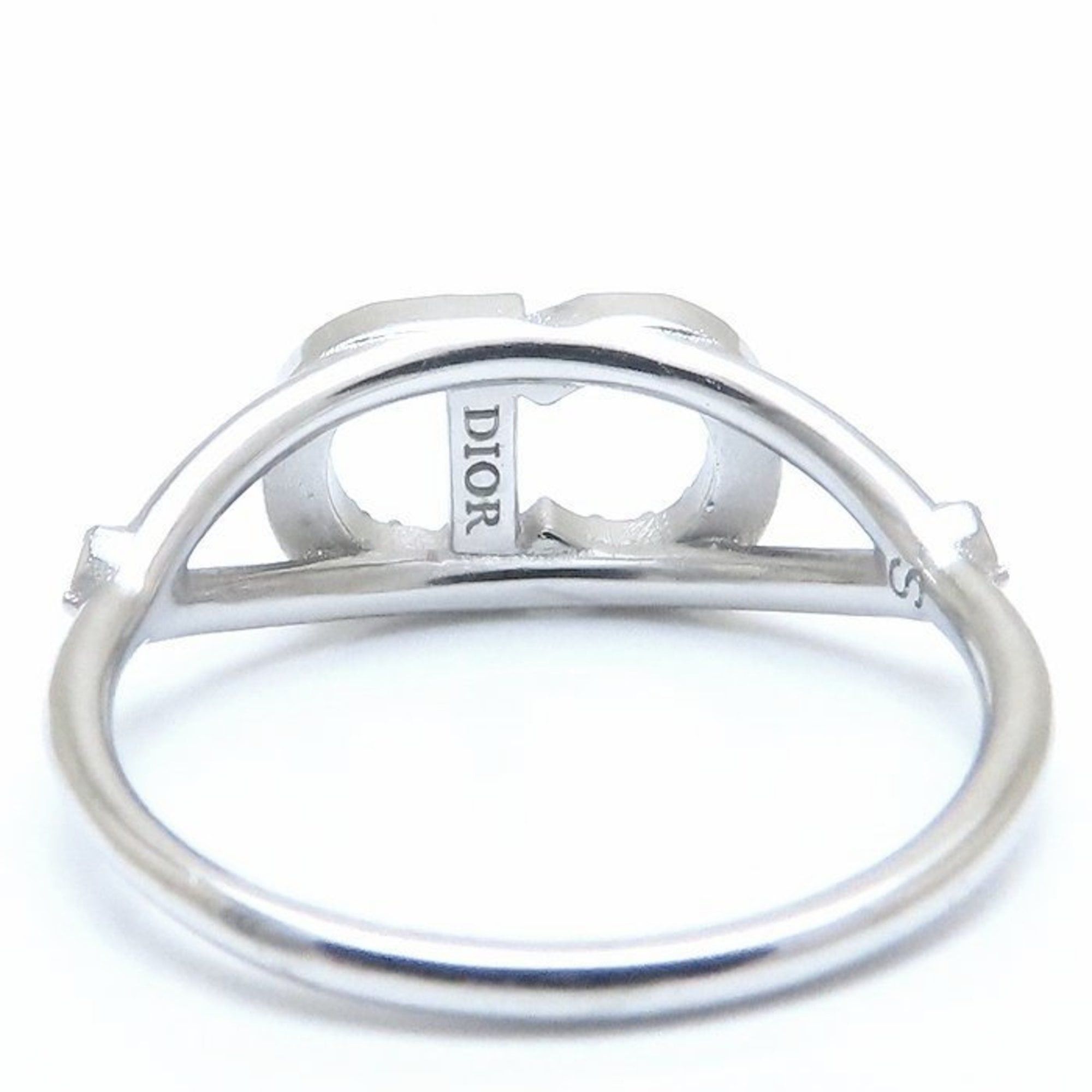 Dior Christian Dior Claine D'Lune ring in silver metal with crystal detailing, size S, for women, R1137CDLCY_D102, 294309 Size ONE SIZE - 9 Thumbnail