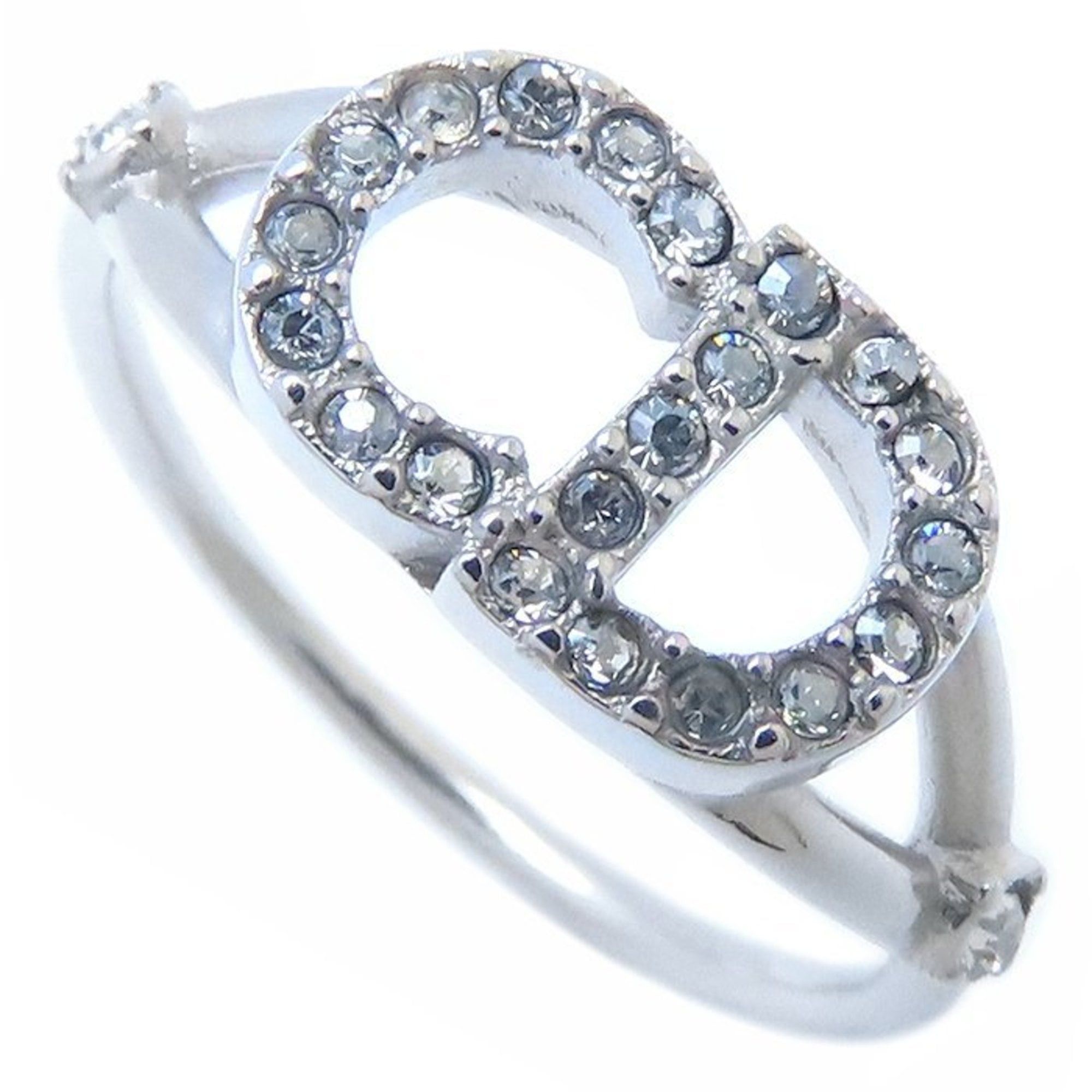 Dior Christian Dior Claine D'Lune ring in silver metal with crystal detailing, size S, for women, R1137CDLCY_D102, 294309 Size ONE SIZE - 2 Thumbnail