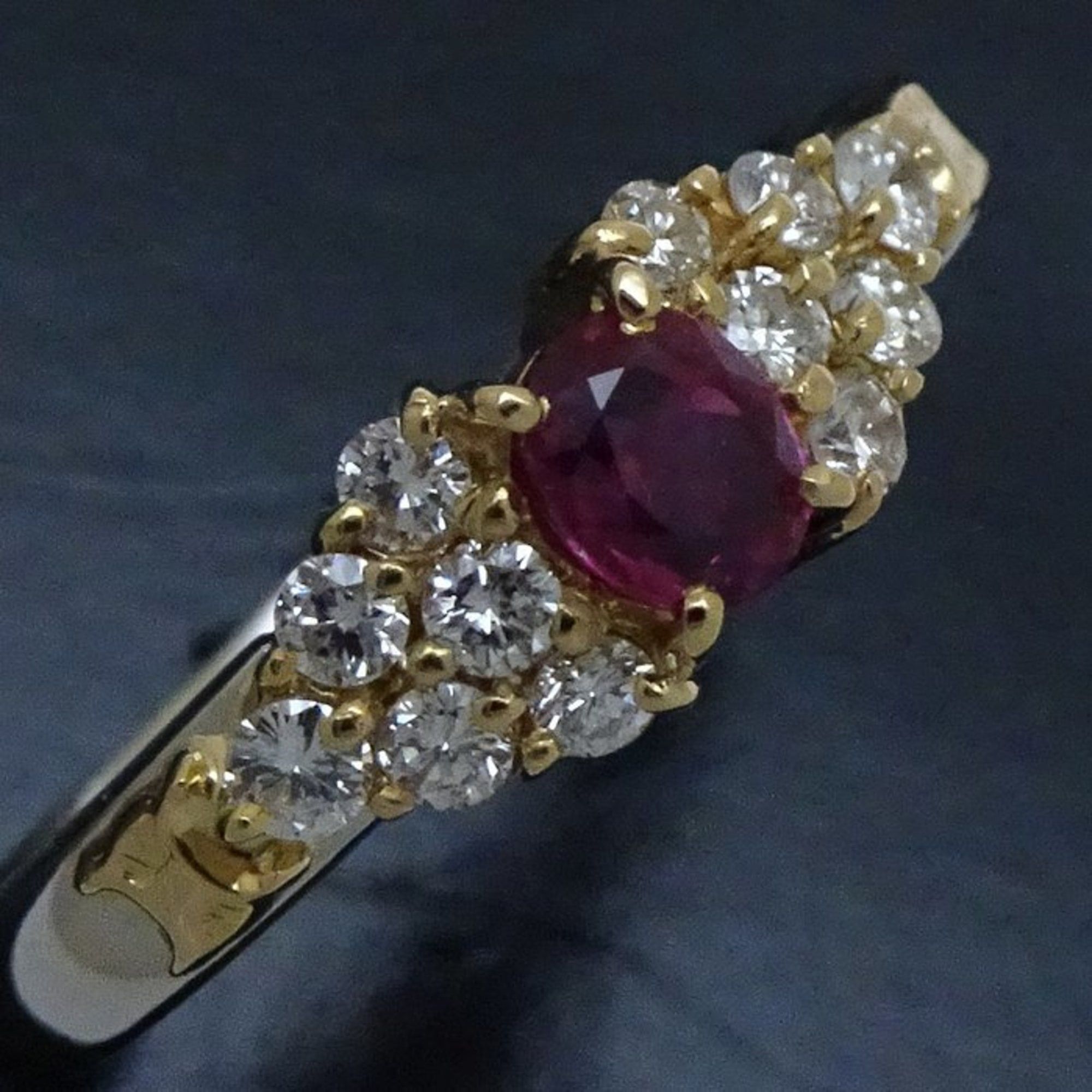 Celine CELINE Ring, 0.34ct Ruby, 0.25ct Diamond, Pt900 Platinum x 18KYG, 292606 Size ONE SIZE - 7 Thumbnail