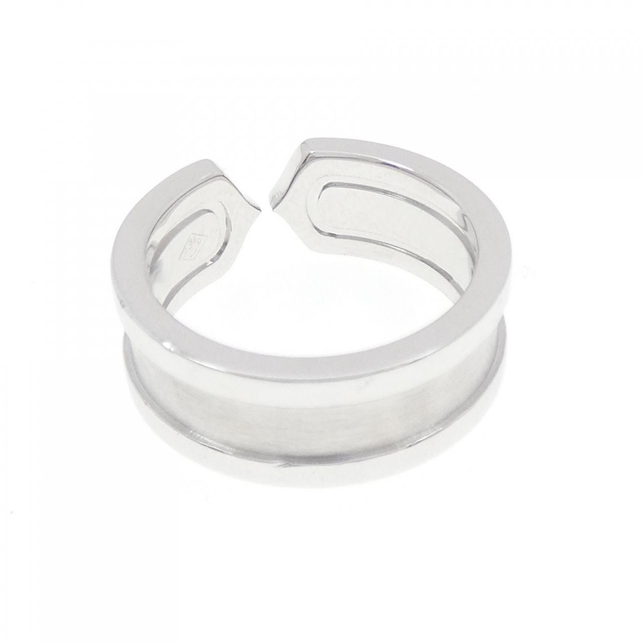 Cartier Cartier Cartier C2 750 White Gold Diamond Ring Size 7 Precious Metal Ring B4044200 DUTY FREE for USA Size ONE SIZE - 3 Thumbnail