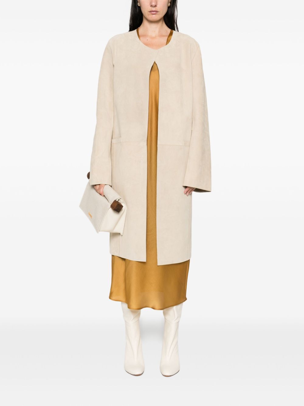 Toteme SUEDE LEATHER COAT Size XS / US 0-2 / IT 36-38 - 5 Thumbnail