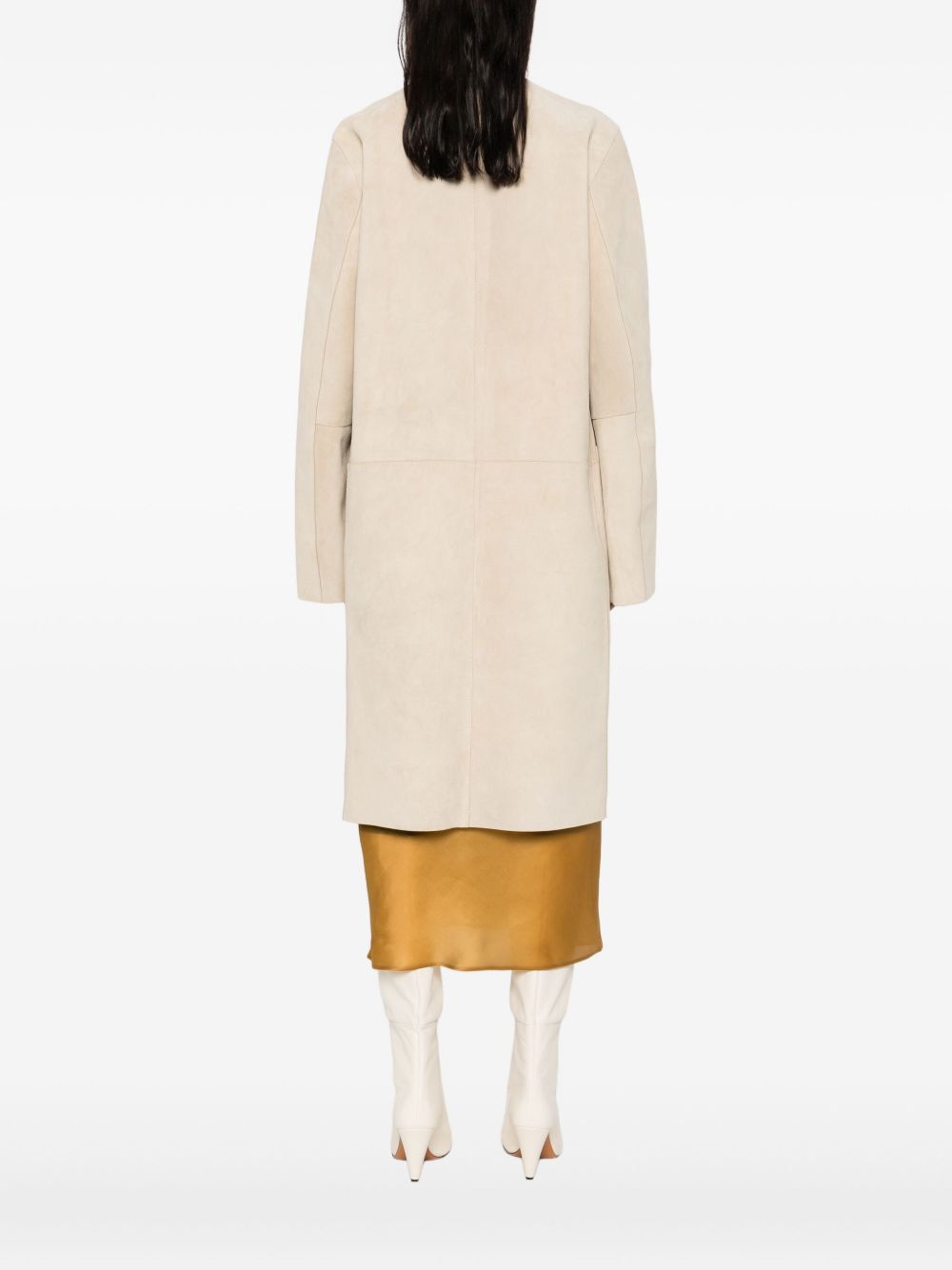Toteme SUEDE LEATHER COAT Size XS / US 0-2 / IT 36-38 - 2 Thumbnail