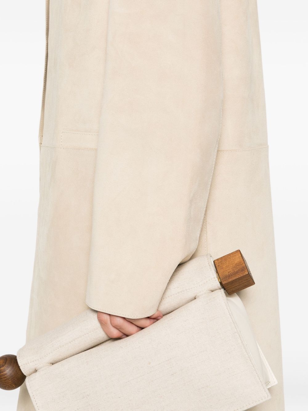 Toteme SUEDE LEATHER COAT Size XS / US 0-2 / IT 36-38 - 3 Thumbnail