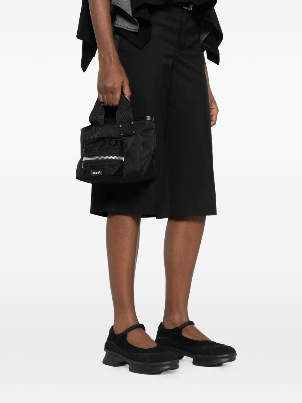 Sacai POCKET SMALL NYLON TOTE Size ONE SIZE - 3 Thumbnail