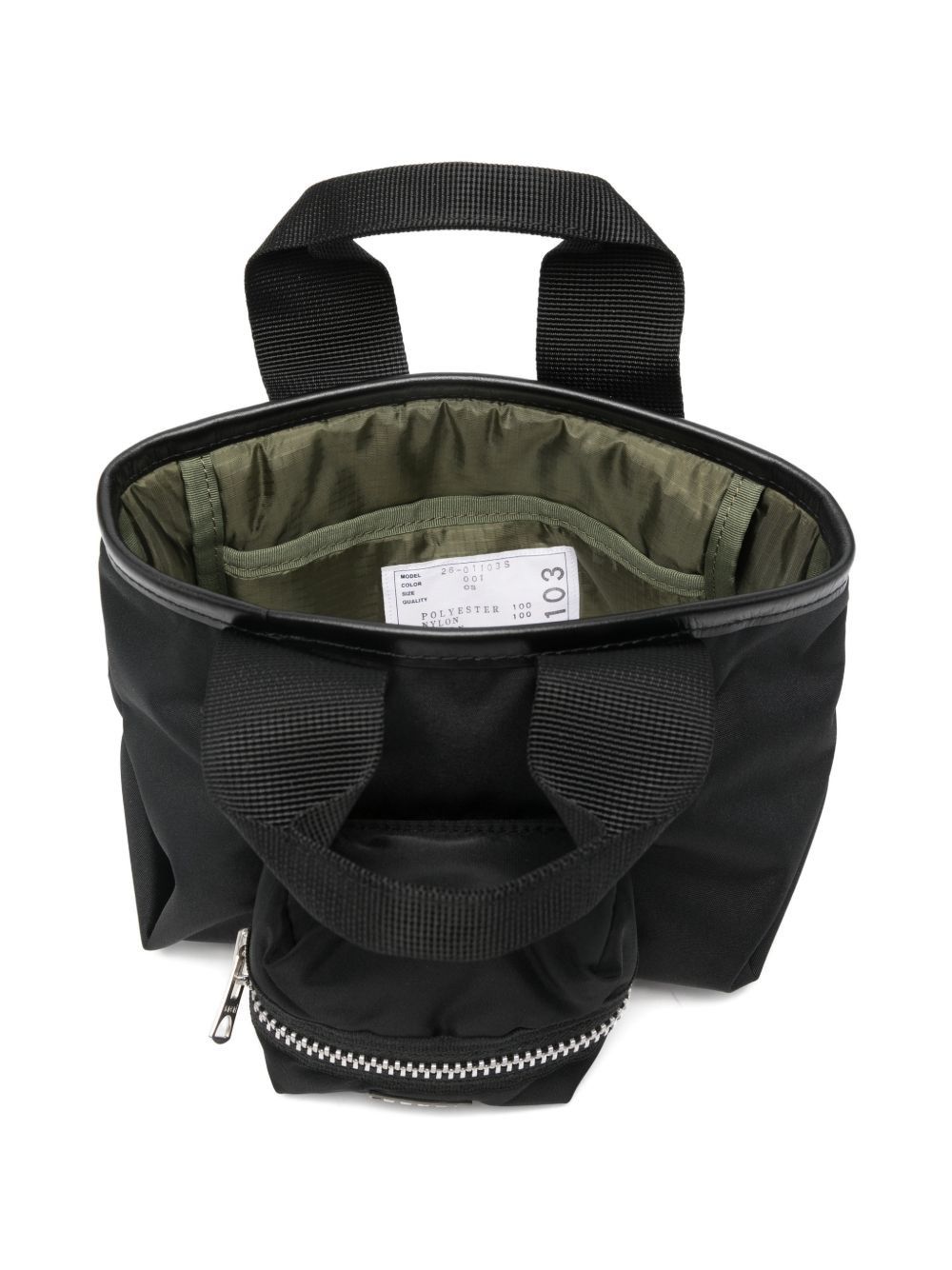 Sacai POCKET SMALL NYLON TOTE Size ONE SIZE - 2 Thumbnail