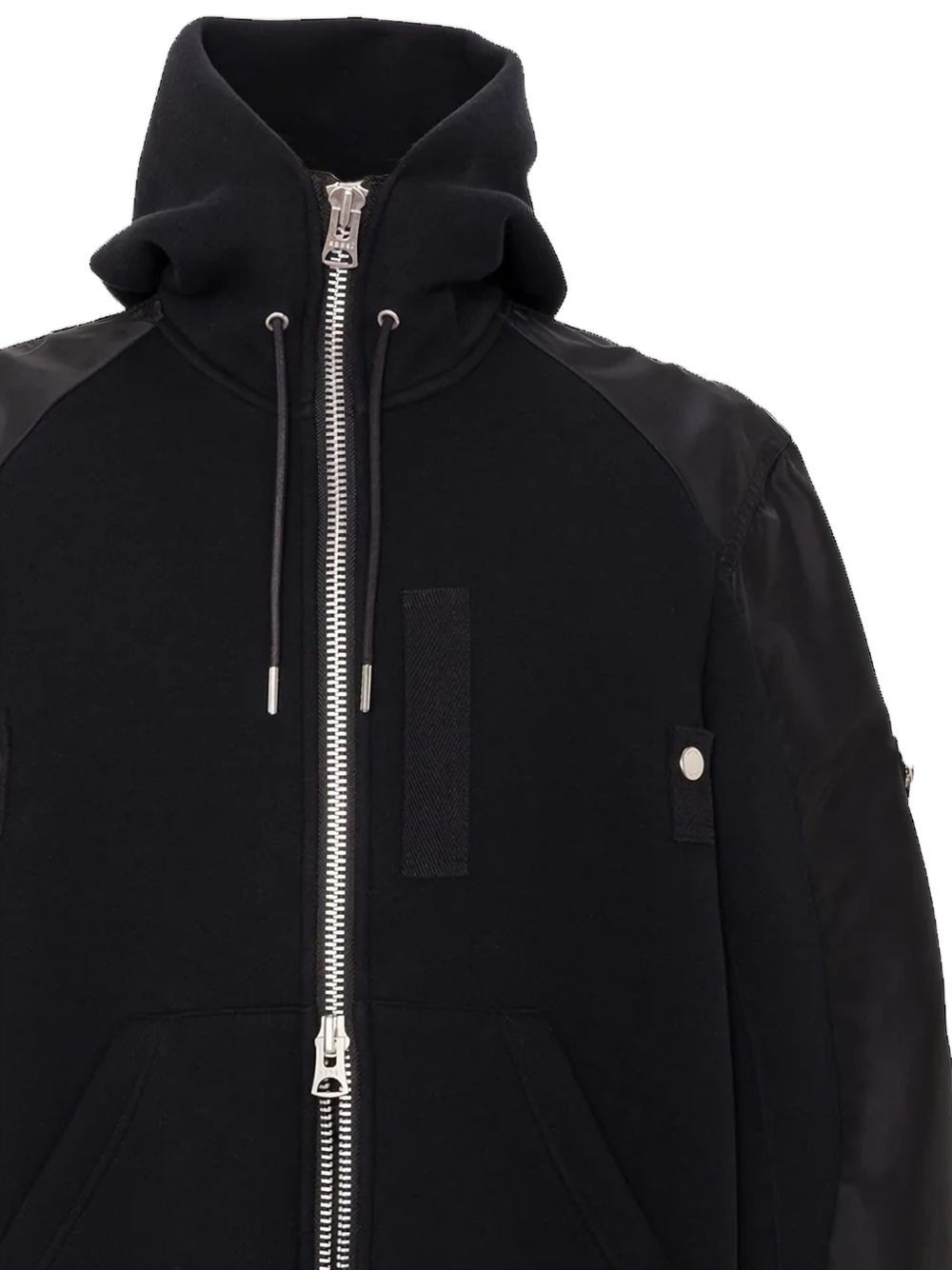 Sacai COTTON AND NYLON HOODIE Size US S / EU 44-46 / 1 - 2 Thumbnail