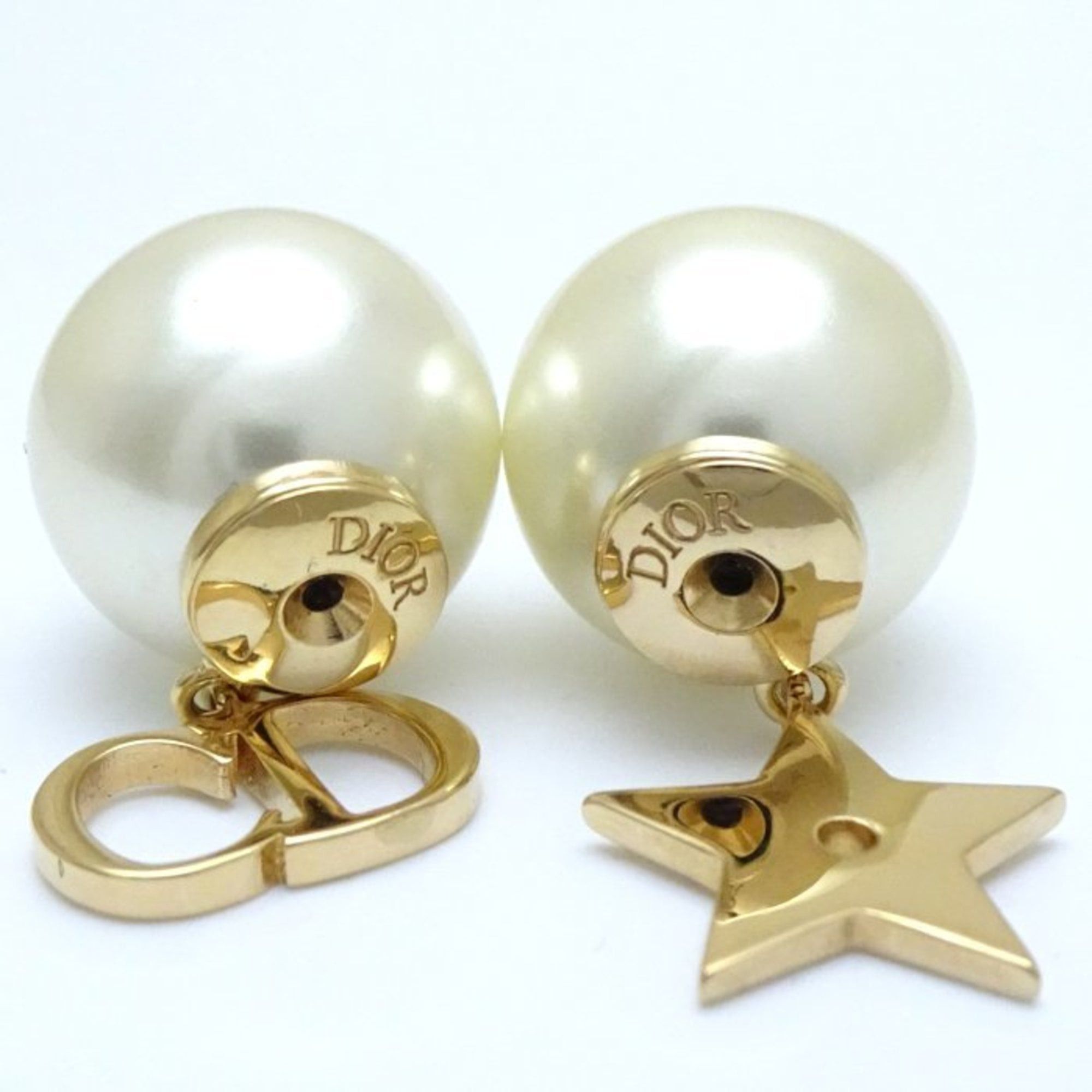 Dior Christian Dior Tribal Earrings with CD Logo and Star GP Gold Plated 293055 Size ONE SIZE - 5 Thumbnail