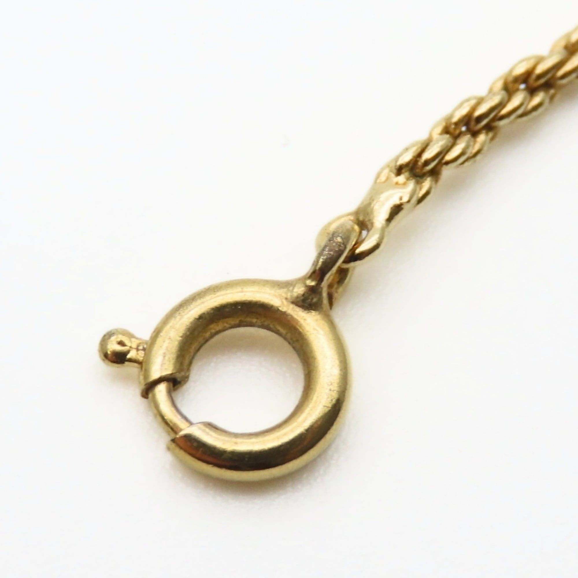 Dior Christian Dior CD logo necklace in gold GP plated metal for women. Size ONE SIZE - 10 Thumbnail
