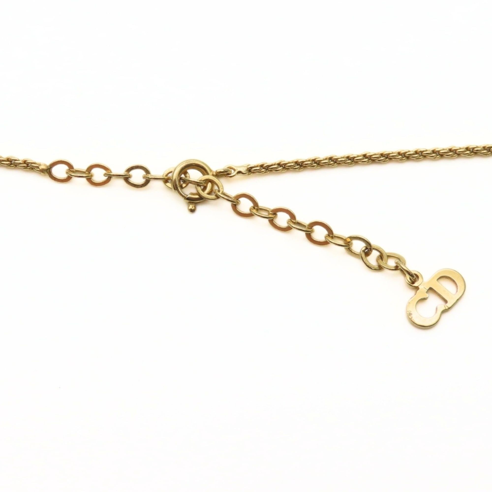 Dior Christian Dior CD logo necklace in gold GP plated metal for women. Size ONE SIZE - 11 Thumbnail