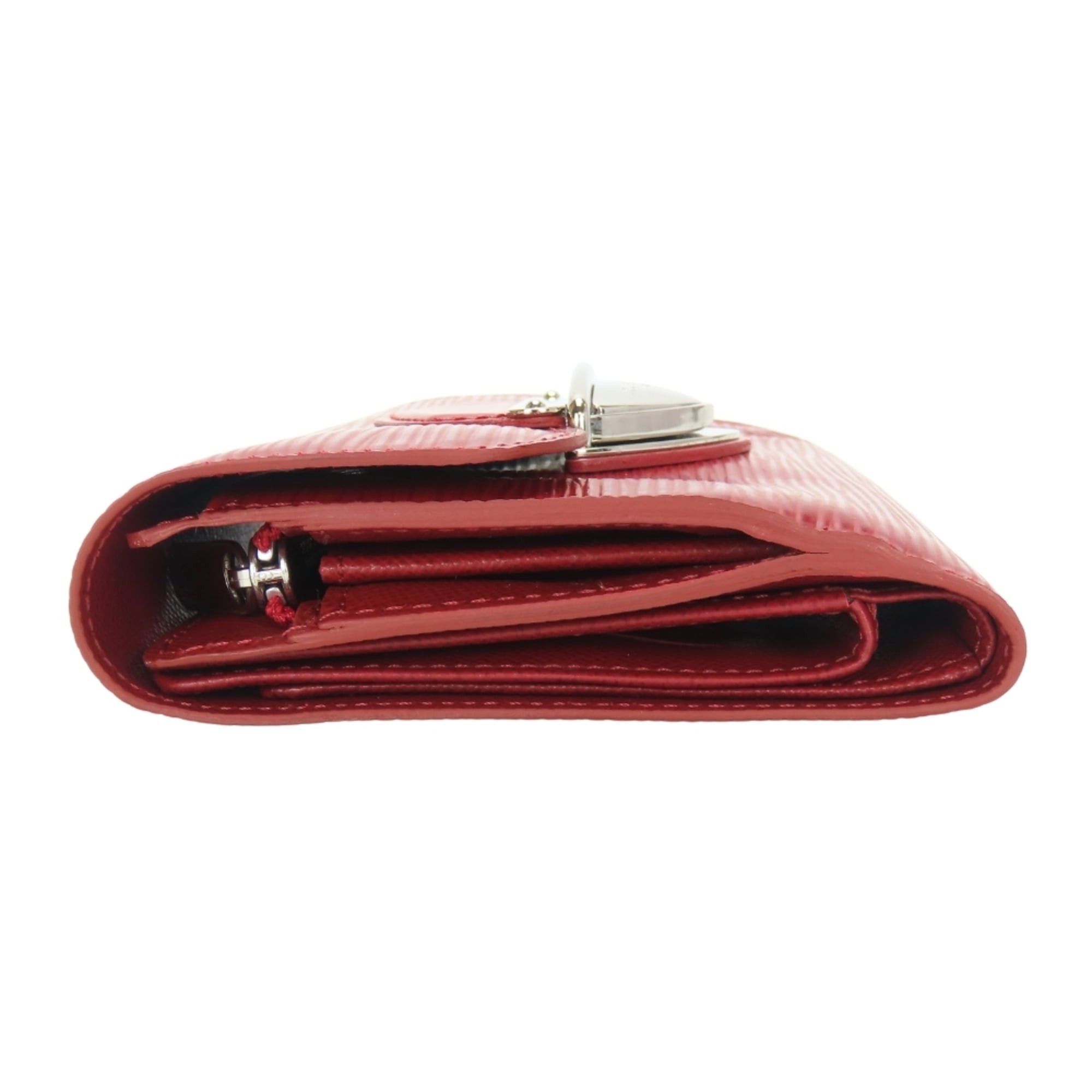 Louis Vuitton Louis Vuitton Portefeuille Joy Tri-fold Wallet M6658M Epi Leather Ruby with Silver Hardware Women's LOUIS VUITTON Size ONE SIZE - 5 Thumbnail