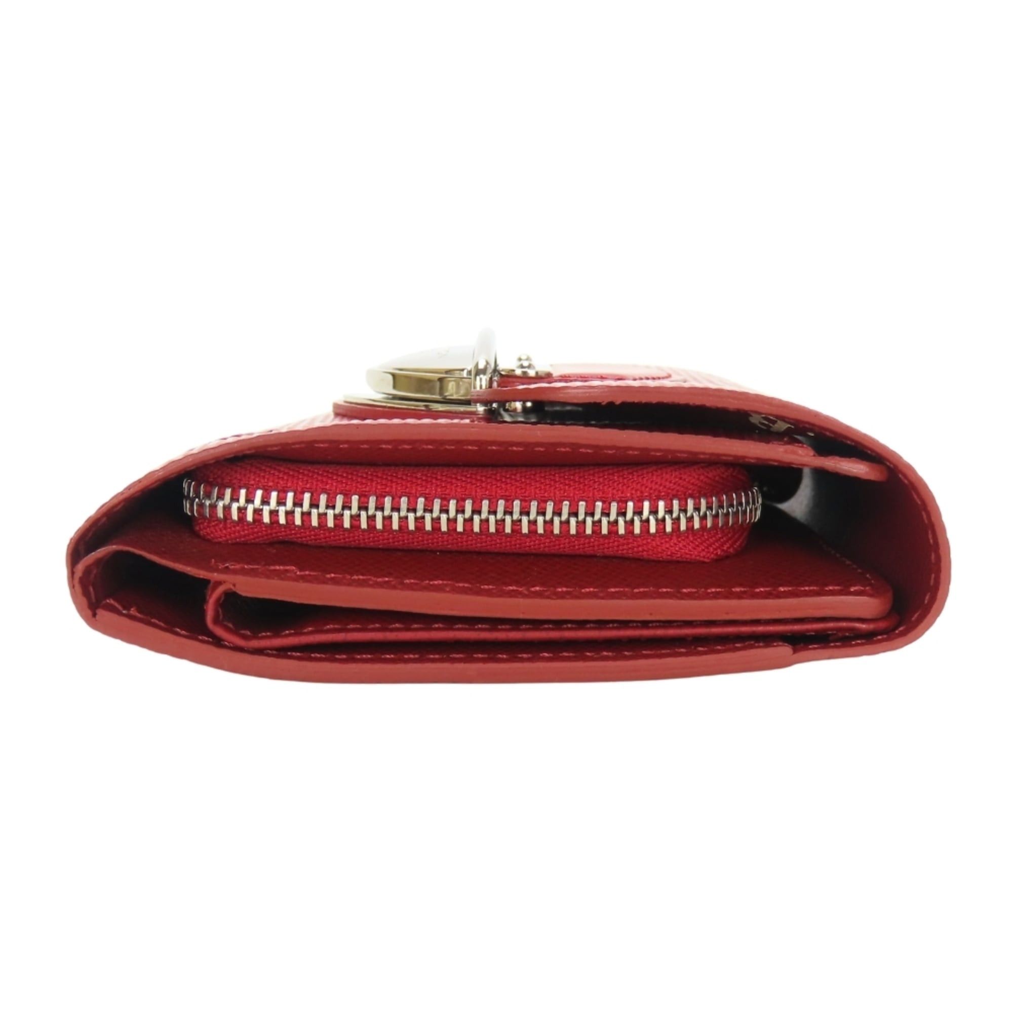 Louis Vuitton Louis Vuitton Portefeuille Joy Tri-fold Wallet M6658M Epi Leather Ruby with Silver Hardware Women's LOUIS VUITTON Size ONE SIZE - 4 Thumbnail