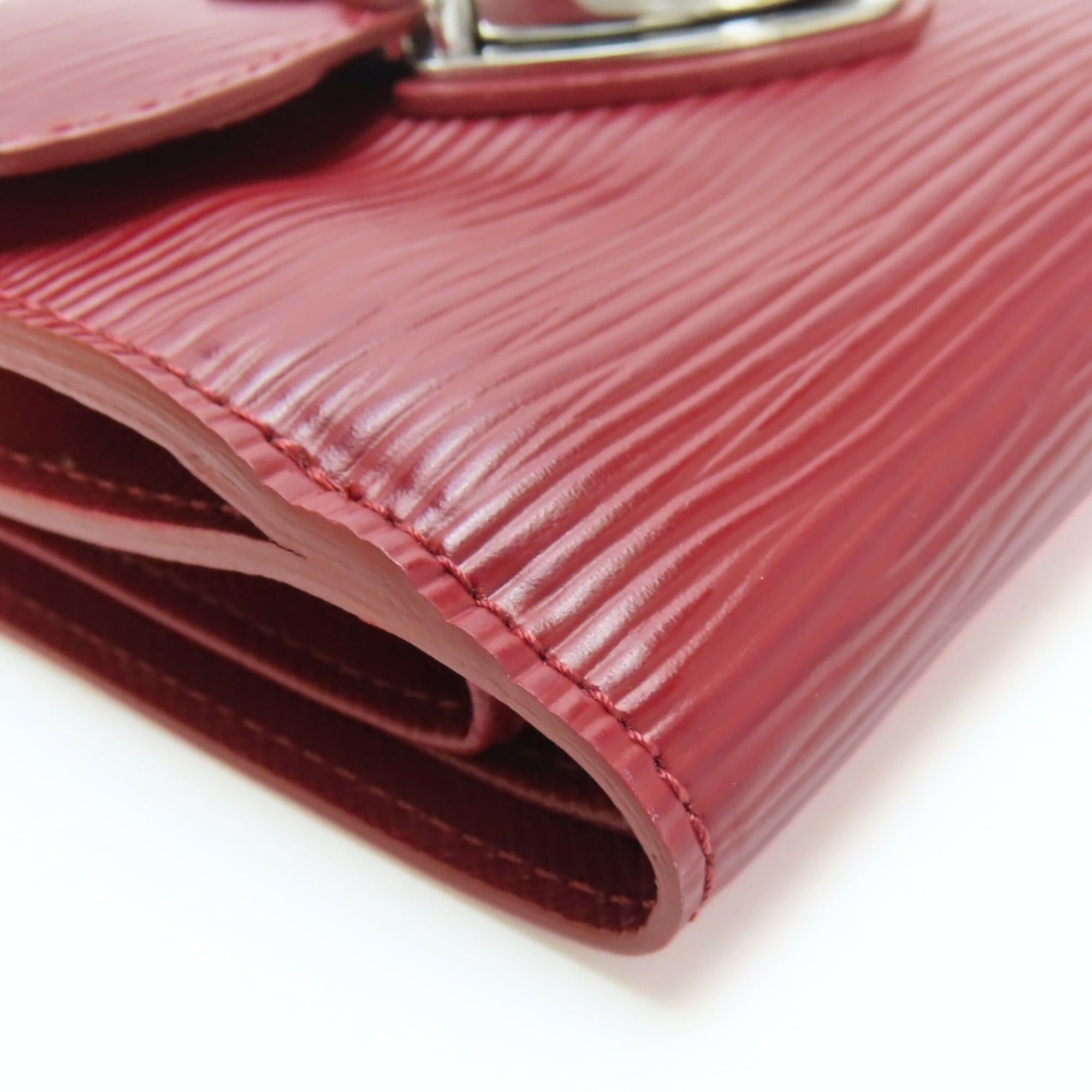 Louis Vuitton Louis Vuitton Portefeuille Joy Tri-fold Wallet M6658M Epi Leather Ruby with Silver Hardware Women's LOUIS VUITTON Size ONE SIZE - 10 Thumbnail