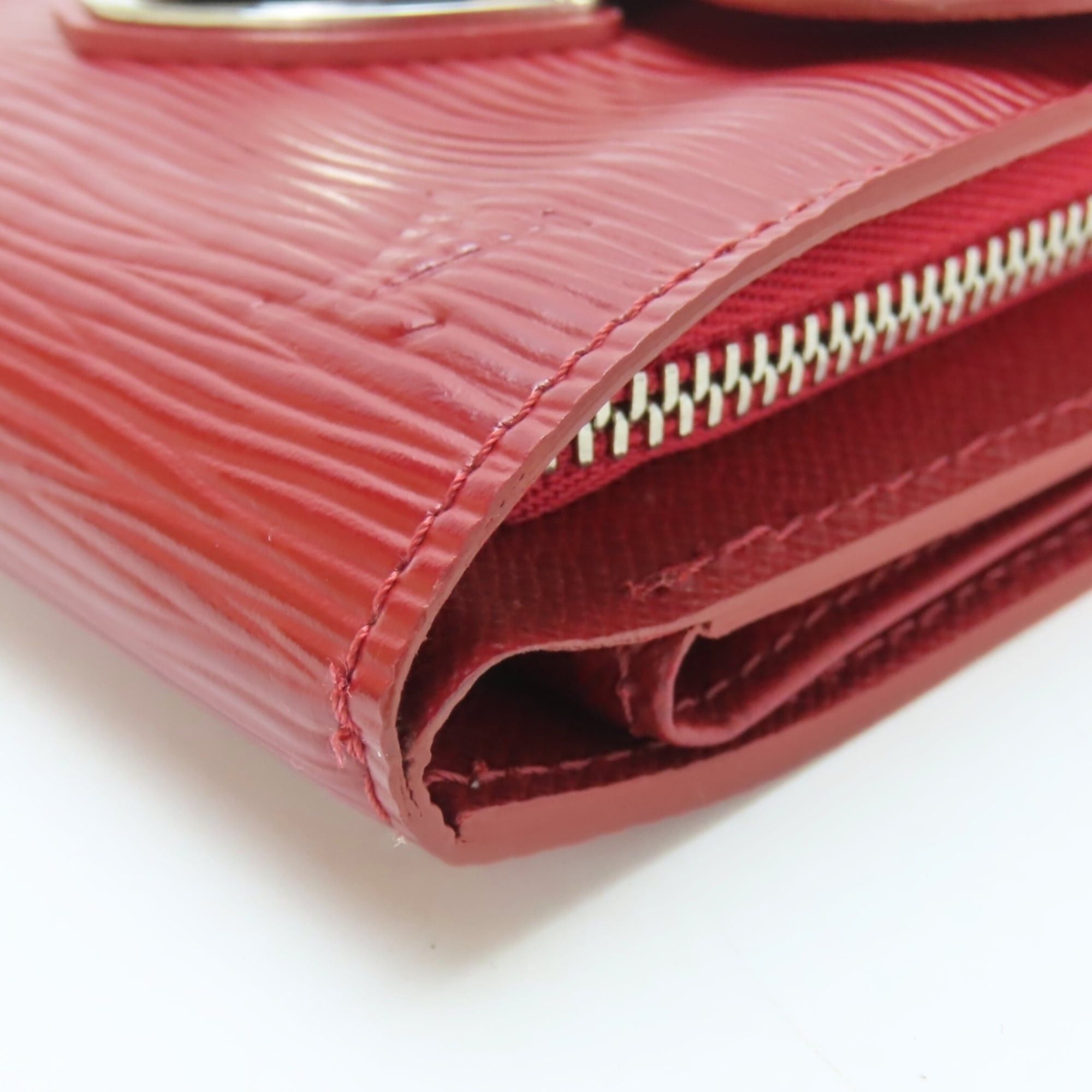 Louis Vuitton Louis Vuitton Portefeuille Joy Tri-fold Wallet M6658M Epi Leather Ruby with Silver Hardware Women's LOUIS VUITTON Size ONE SIZE - 8 Thumbnail