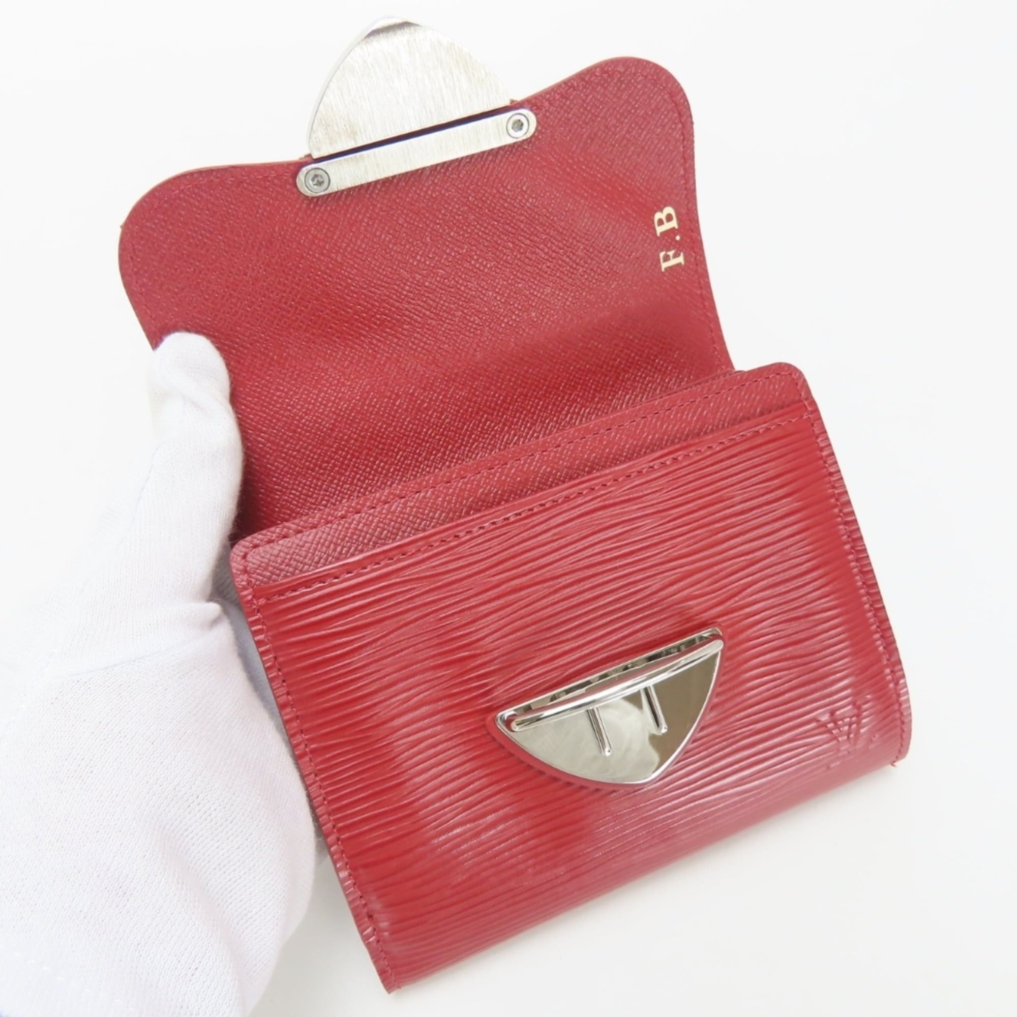 Louis Vuitton Louis Vuitton Portefeuille Joy Tri-fold Wallet M6658M Epi Leather Ruby with Silver Hardware Women's LOUIS VUITTON Size ONE SIZE - 15 Thumbnail