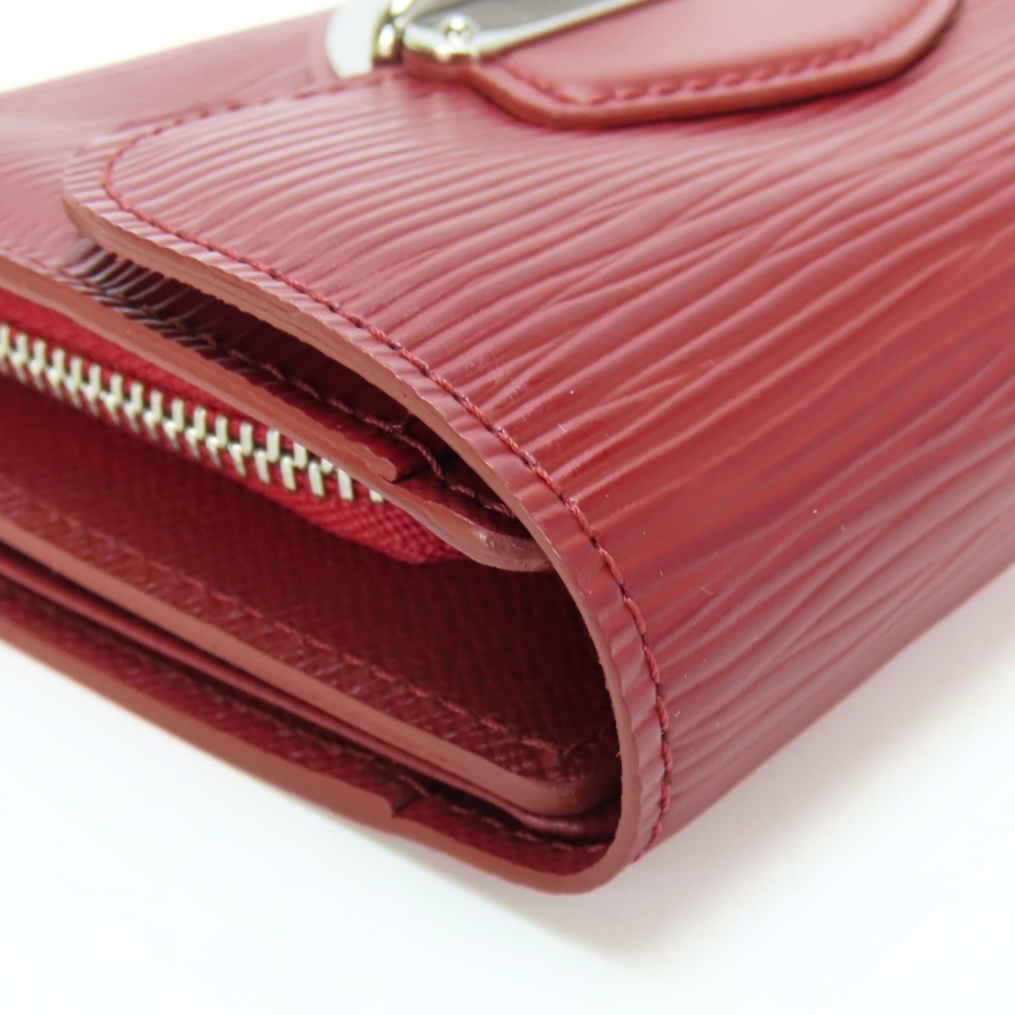 Louis Vuitton Louis Vuitton Portefeuille Joy Tri-fold Wallet M6658M Epi Leather Ruby with Silver Hardware Women's LOUIS VUITTON Size ONE SIZE - 7 Thumbnail