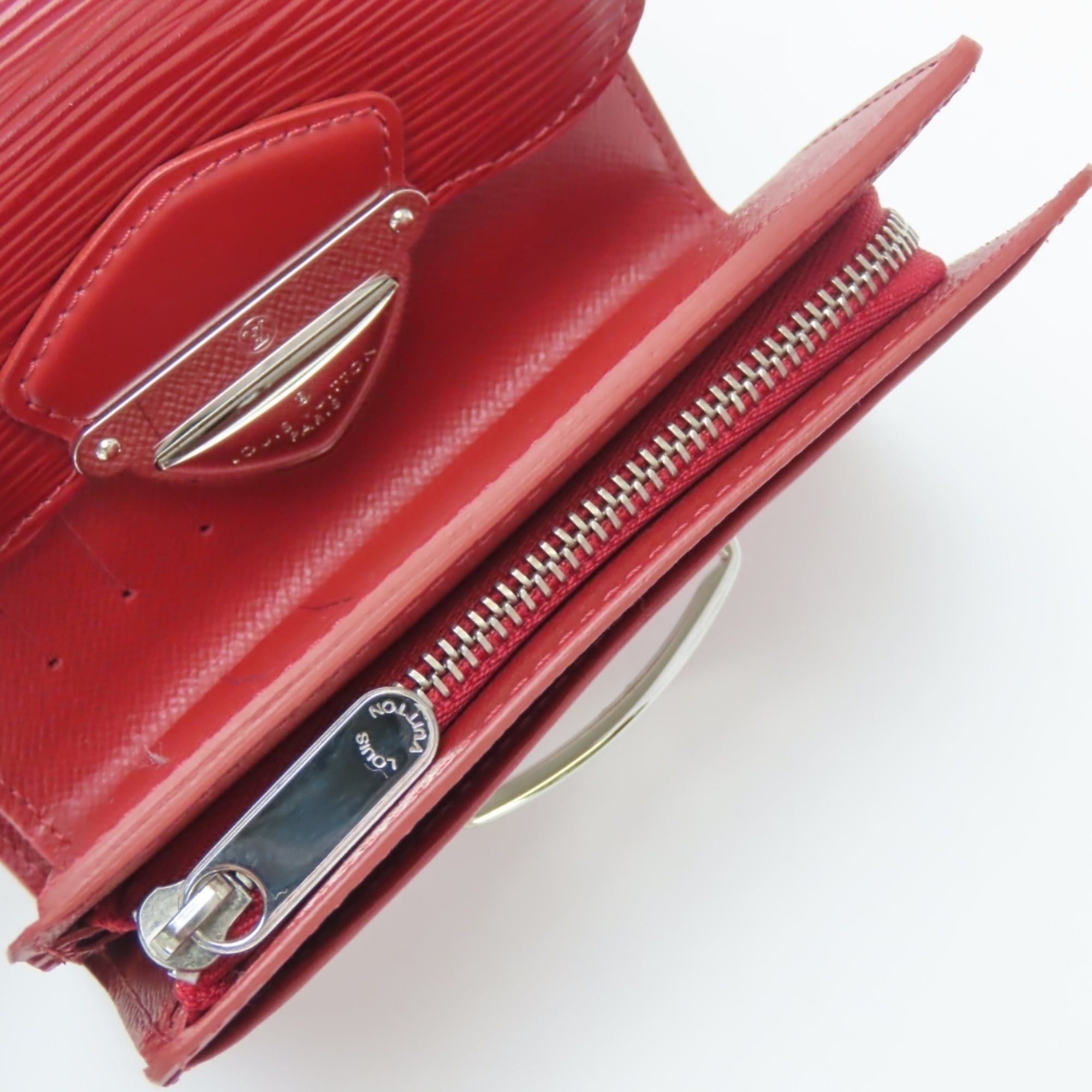 Louis Vuitton Louis Vuitton Portefeuille Joy Tri-fold Wallet M6658M Epi Leather Ruby with Silver Hardware Women's LOUIS VUITTON Size ONE SIZE - 24 Thumbnail