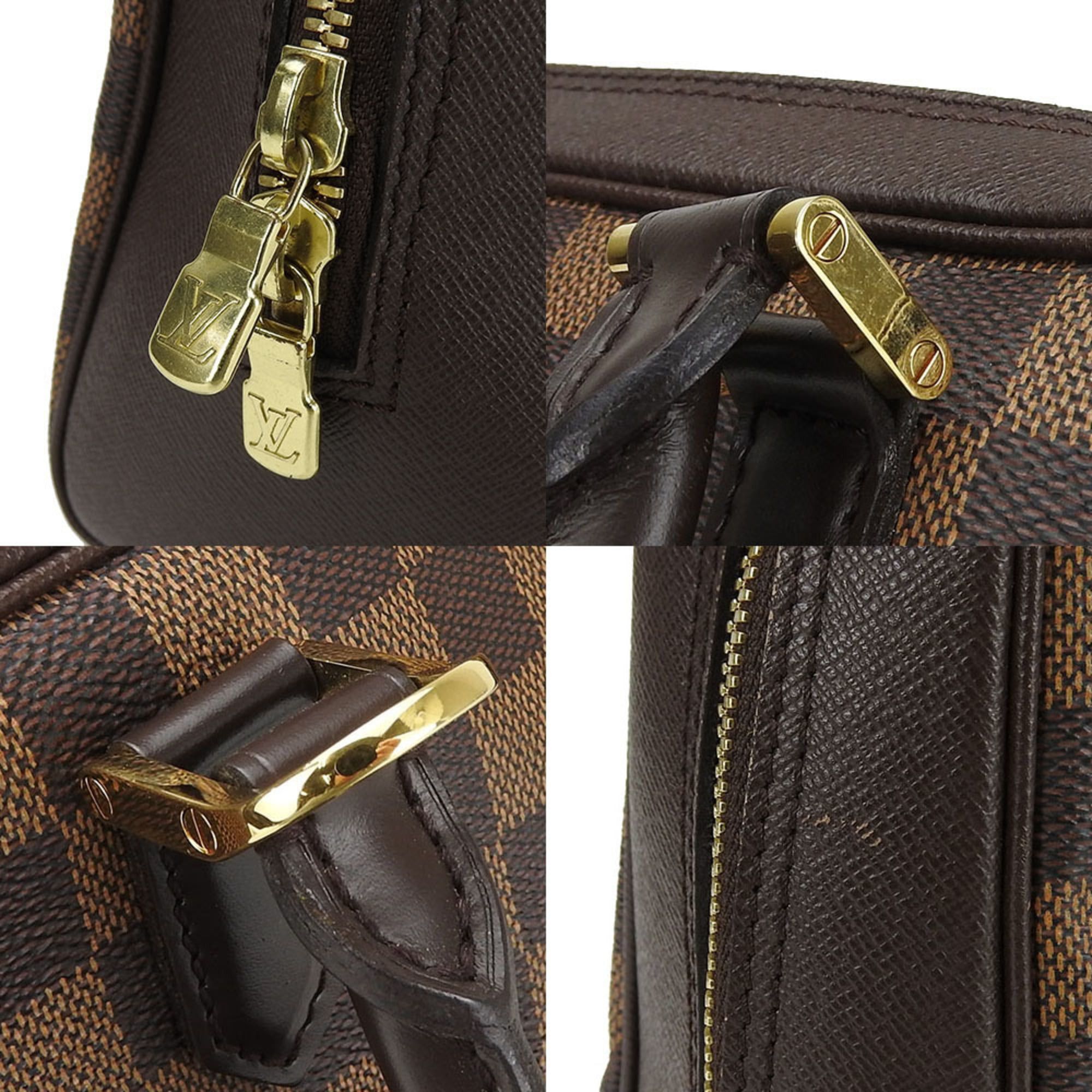 Louis Vuitton Louis Vuitton Brera handbag N51150 Damier Ebene leather with gold hardware. Women's LOUIS VUITTON Size ONE SIZE - 7 Thumbnail