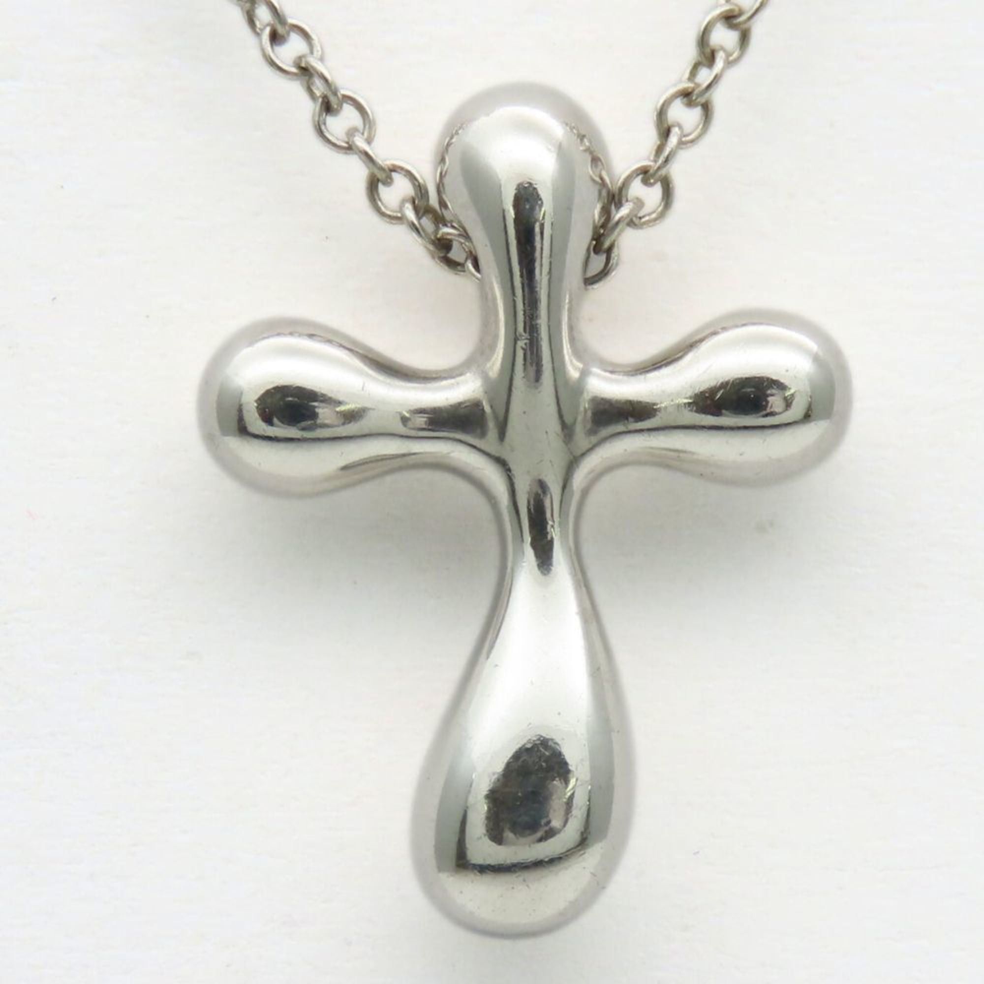 Tiffany & Co. Tiffany & Co. Small Cross Necklace, SV925, Elsa Peretti, Women's, TIFFANY Size ONE SIZE - 3 Thumbnail