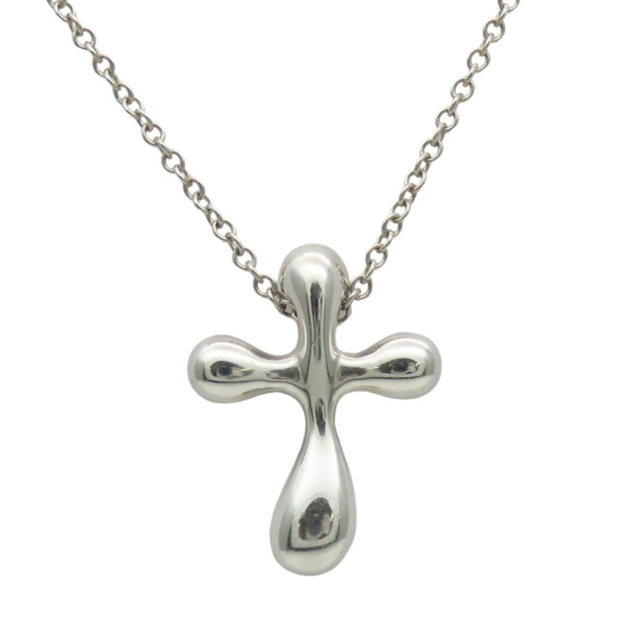Tiffany & Co. Tiffany & Co. Small Cross Necklace, SV925, Elsa Peretti, Women's, TIFFANY Size ONE SIZE - 2 Thumbnail
