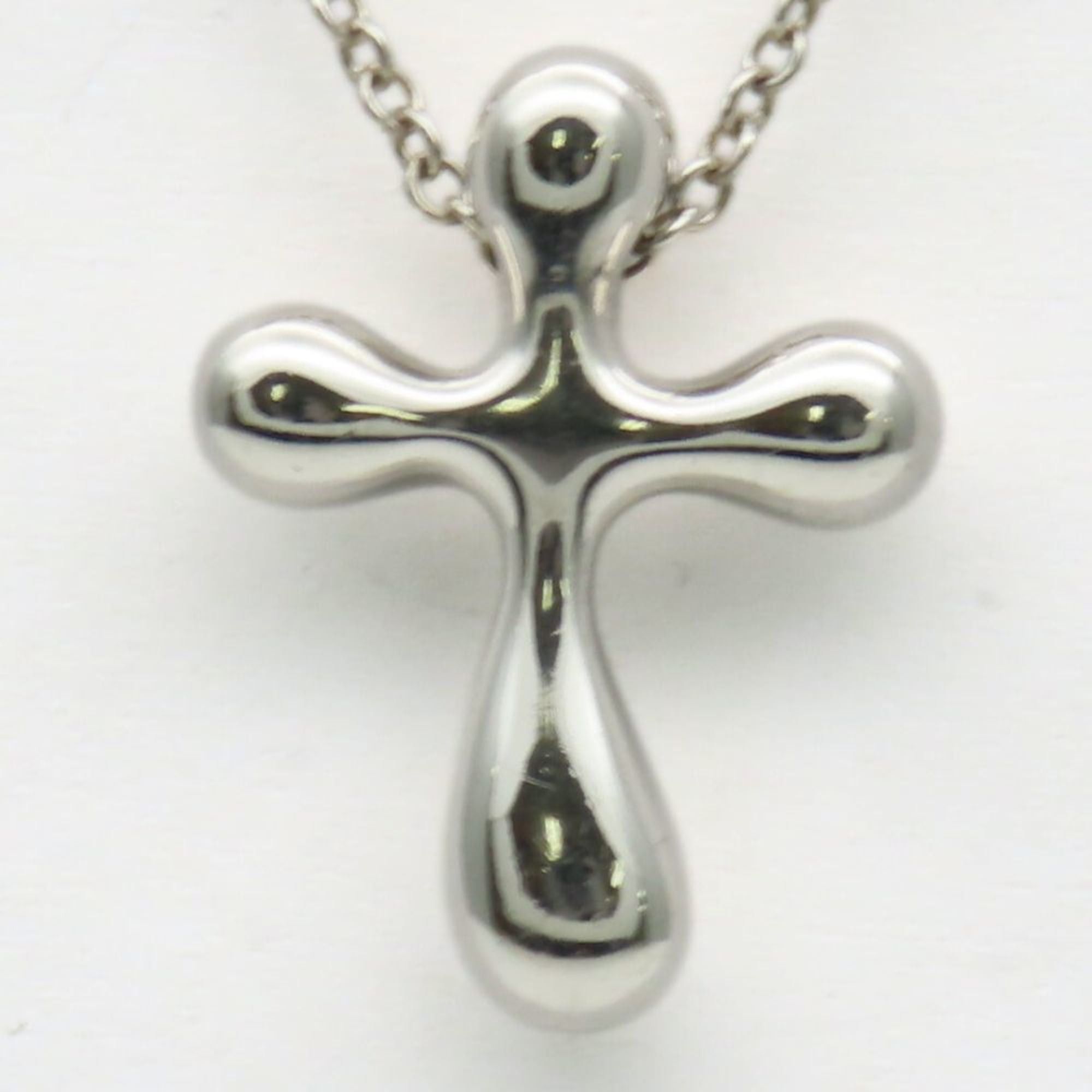Tiffany & Co. Tiffany & Co. Small Cross Necklace, SV925, Elsa Peretti, Women's, TIFFANY Size ONE SIZE - 4 Thumbnail