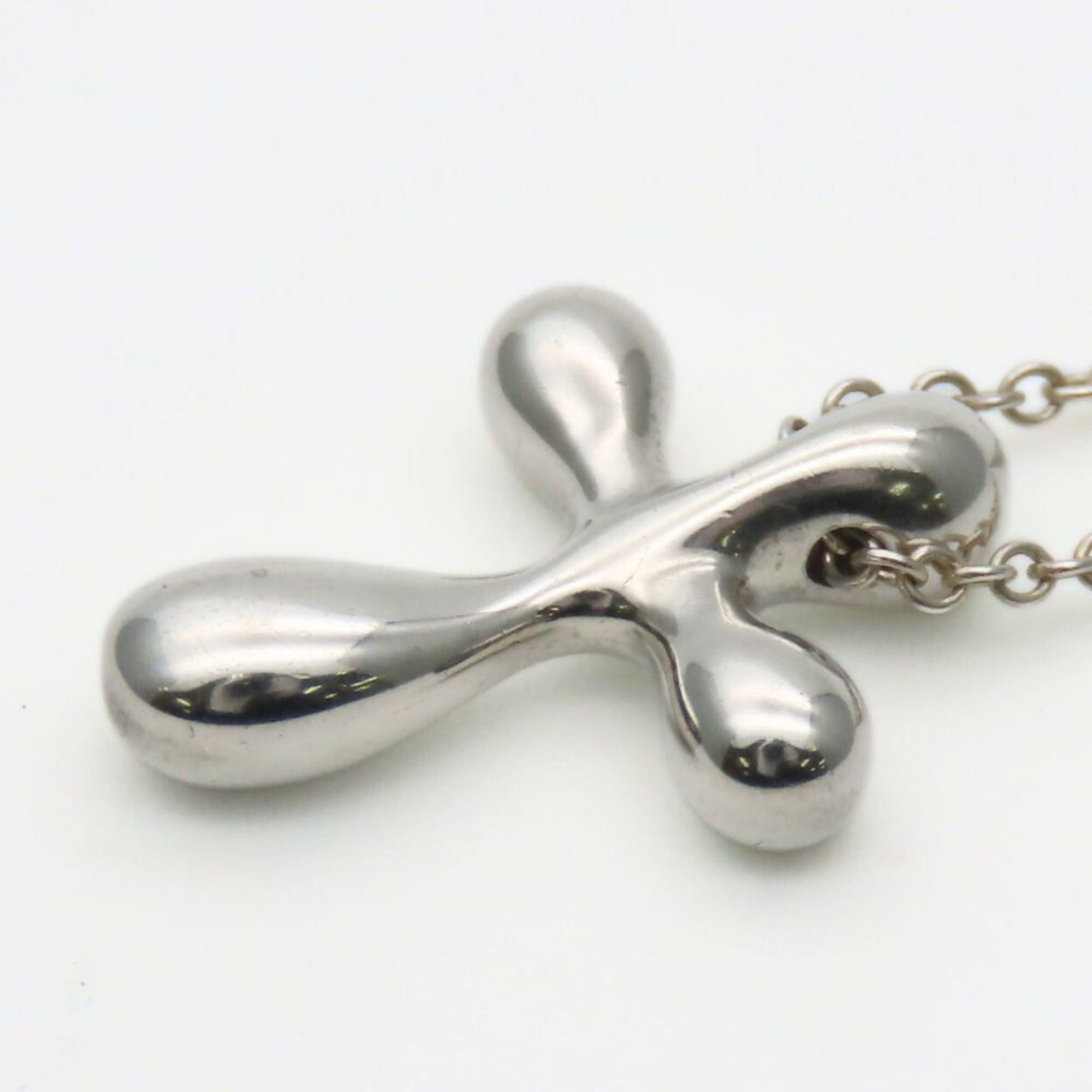 Tiffany & Co. Tiffany & Co. Small Cross Necklace, SV925, Elsa Peretti, Women's, TIFFANY Size ONE SIZE - 5 Thumbnail