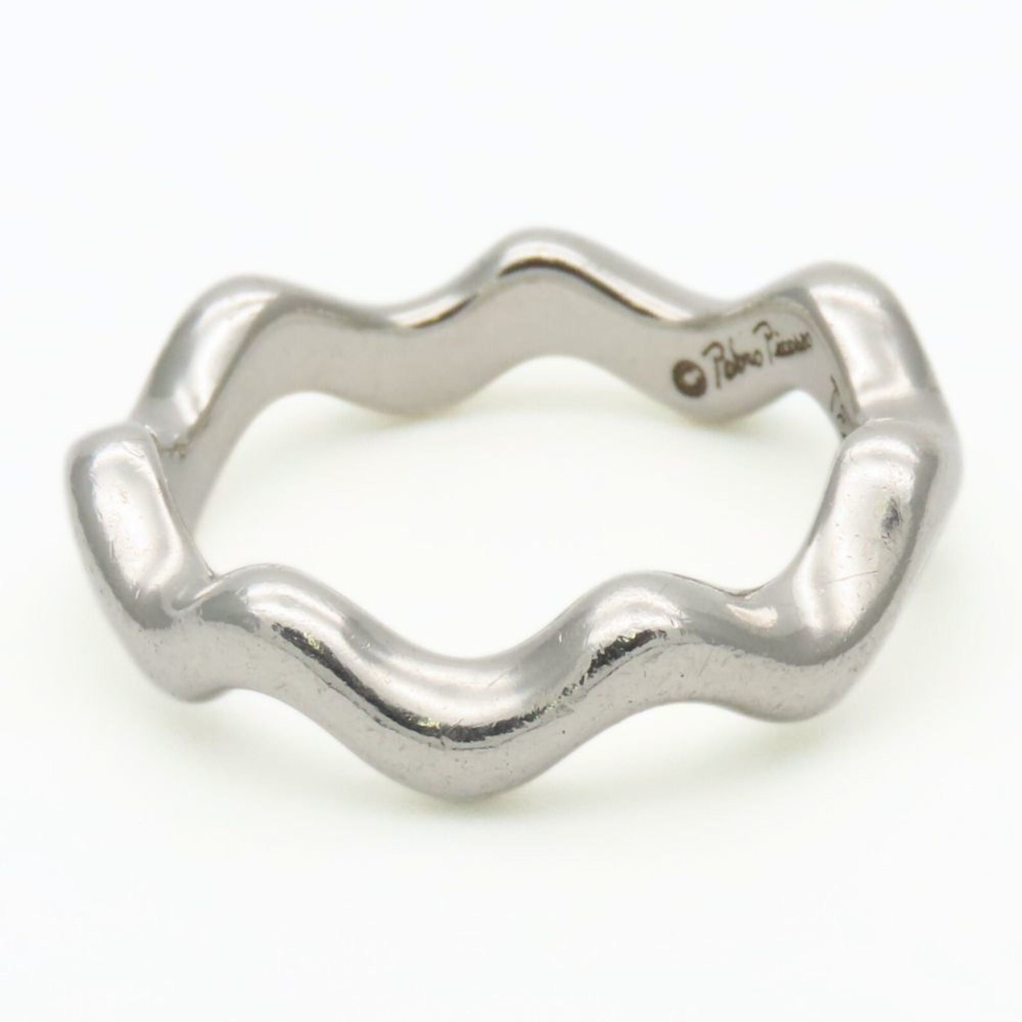 Tiffany & Co. Zigzag Wave Ring, 925 Sterling Silver, Paloma Picasso, Women's