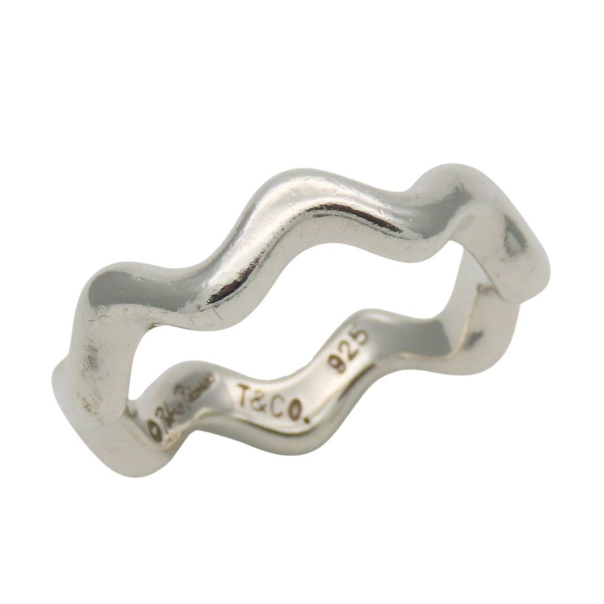Tiffany & Co. Zigzag Wave Ring, 925 Sterling Silver, Paloma Picasso, Women's