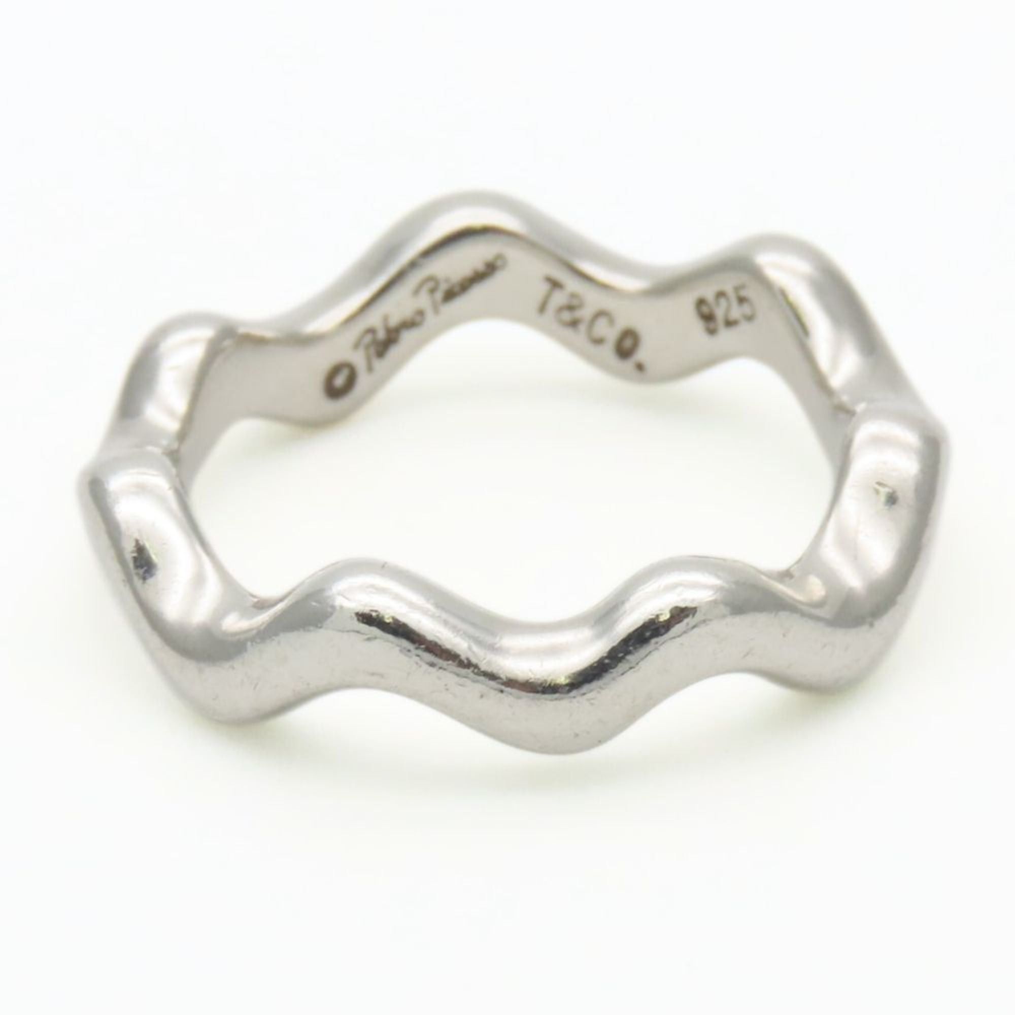Tiffany & Co. Zigzag Wave Ring, 925 Sterling Silver, Paloma Picasso, Women's