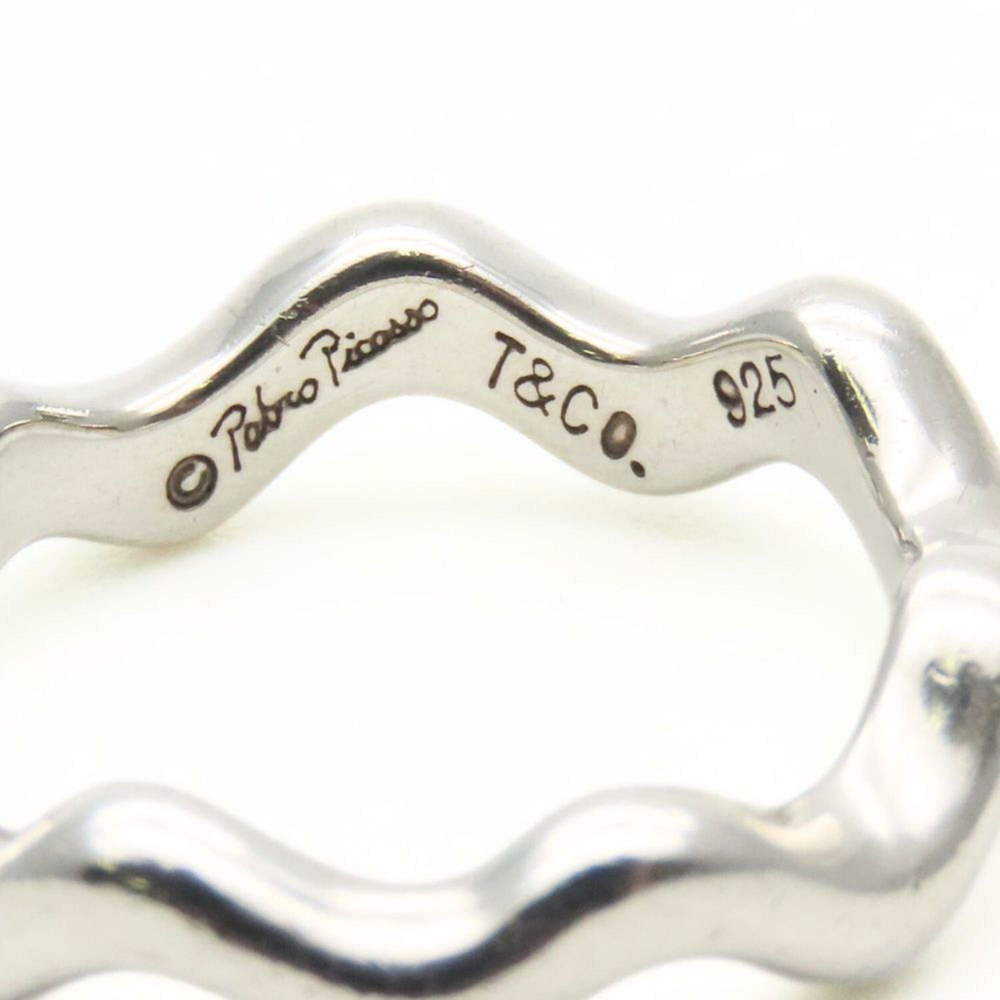 Tiffany & Co. Zigzag Wave Ring, 925 Sterling Silver, Paloma Picasso, Women's