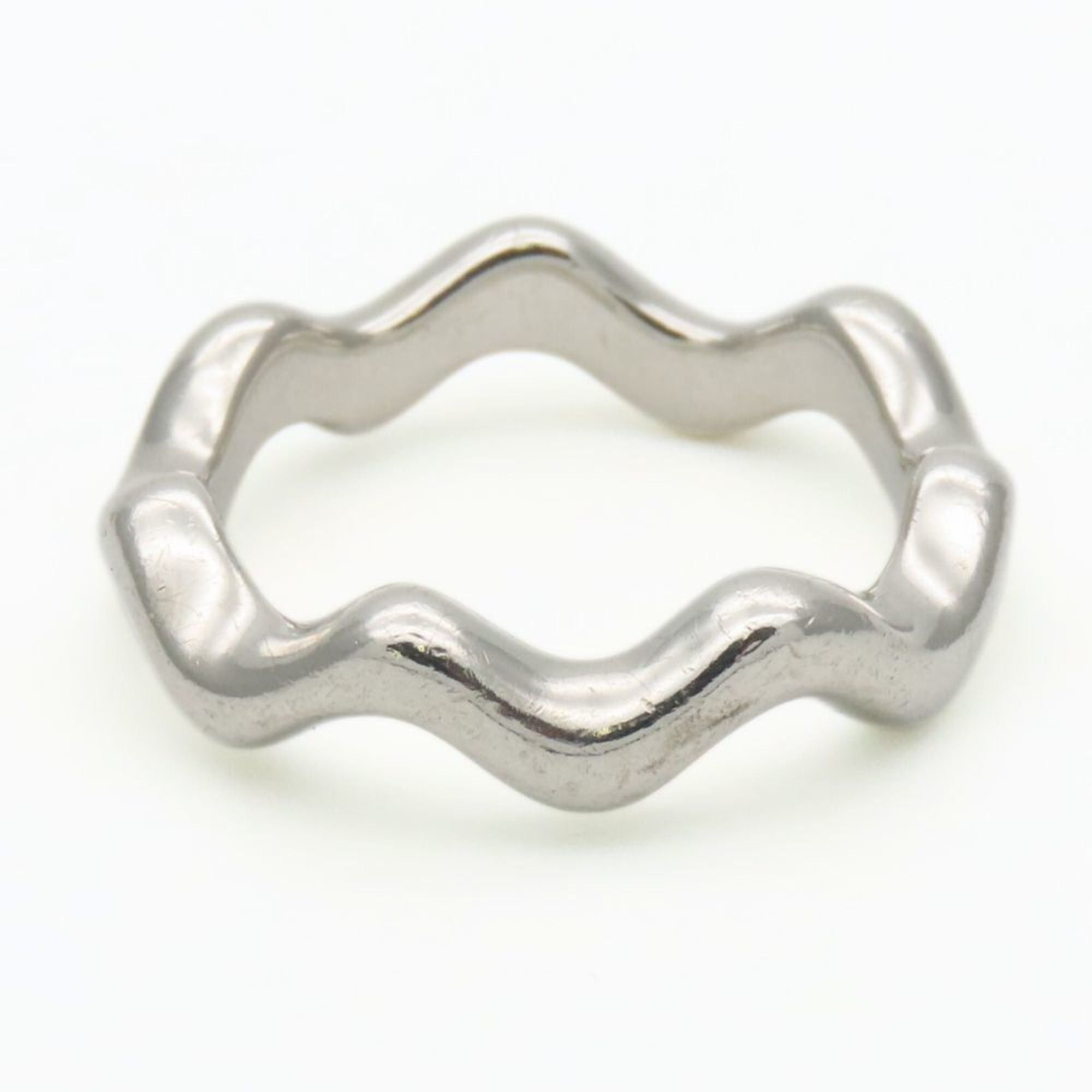 Tiffany & Co. Zigzag Wave Ring, 925 Sterling Silver, Paloma Picasso, Women's
