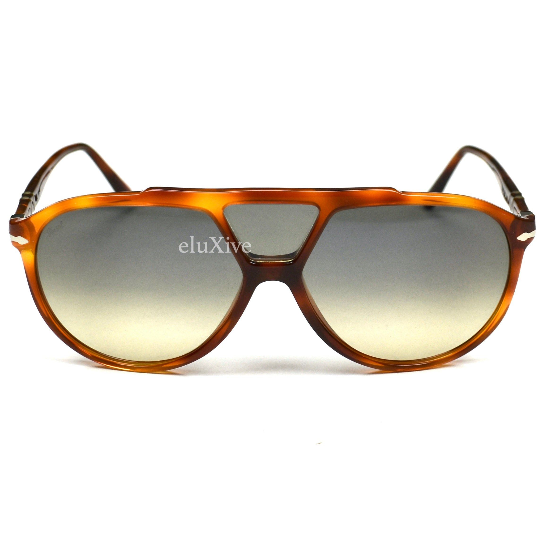 Persol Persol 3217-S Terra di Siena Vintage Pilot Sunglasses Size ONE SIZE - 3 Thumbnail
