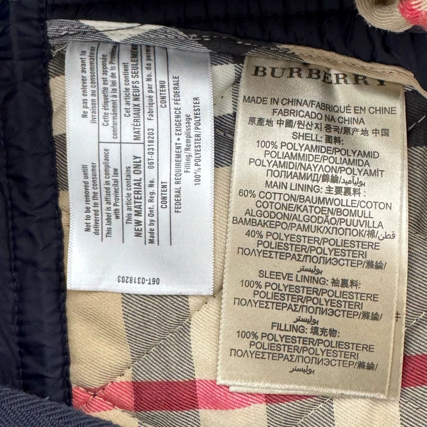 Burberry Burberry Quilted Cotton Jacket Size M Size US M / EU 48-50 / 2 - 4 Thumbnail
